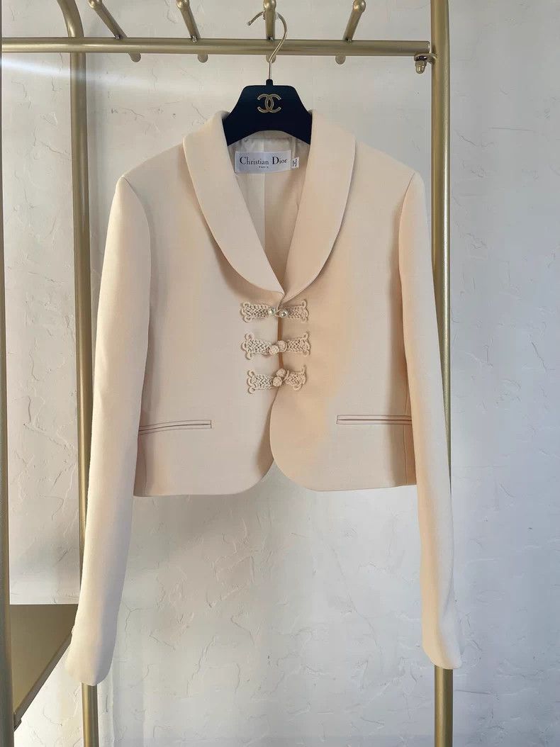 Dior Dior New Chinese-style white coat Size XS / US 0-2 / IT 36-38 - 1 Thumbnail
