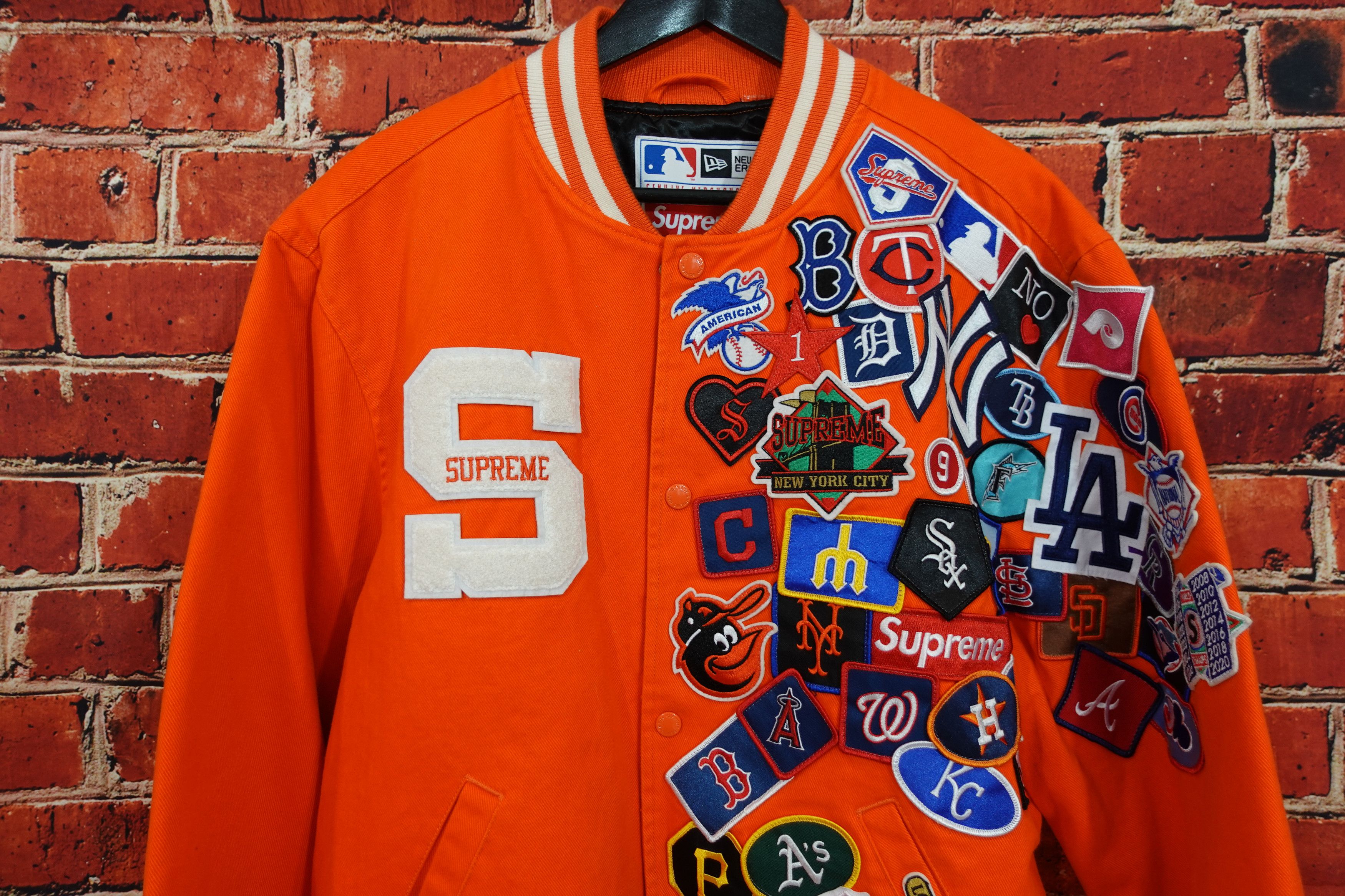 New Era × Supreme Supreme New Era MLB Varsity Jacket Size US L / EU 52-54 / 3 - 3 Thumbnail
