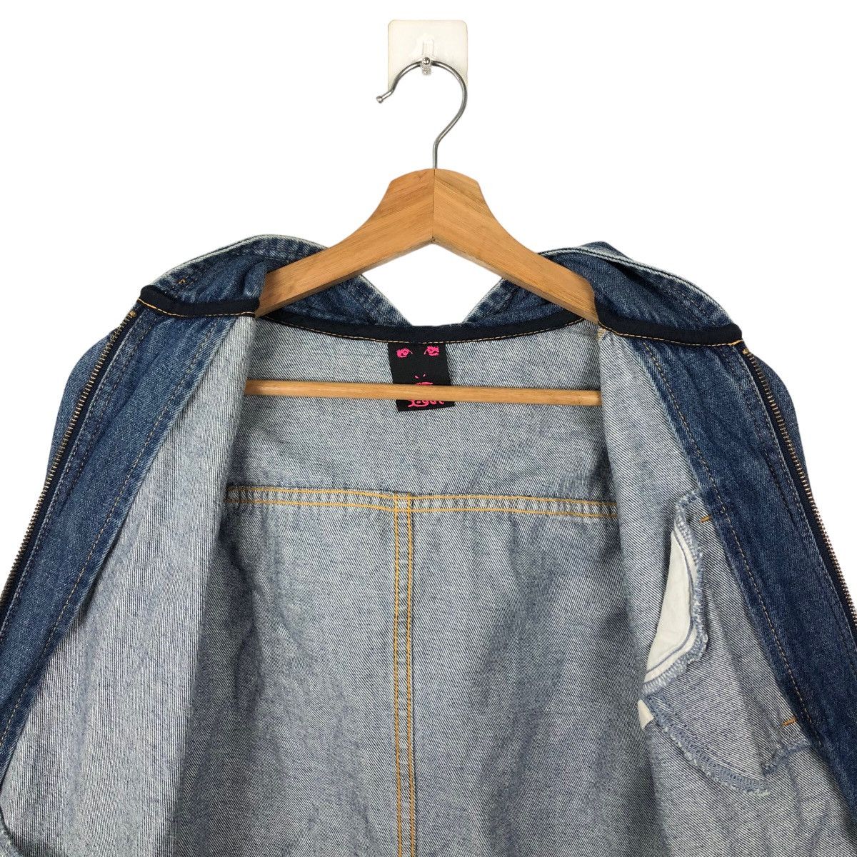 Japanese Brand DENIM JACKET HOODIE CHORE X-GIRL HYSTERIC GLAMOUR STYLE Size US M / EU 48-50 / 2 - 11 Thumbnail