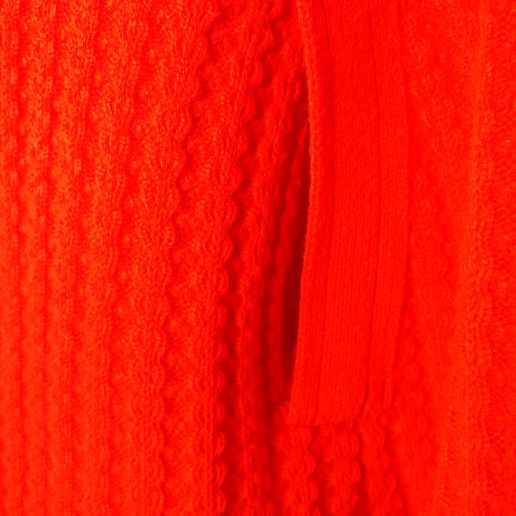 Vintage VINTAGE Jolie Cardigan Shawl Sweater S Women Red 33" Long Collared Orlon Cable-Knit Boho Grannycore Size S / US 4 / IT 40 - 5 Thumbnail