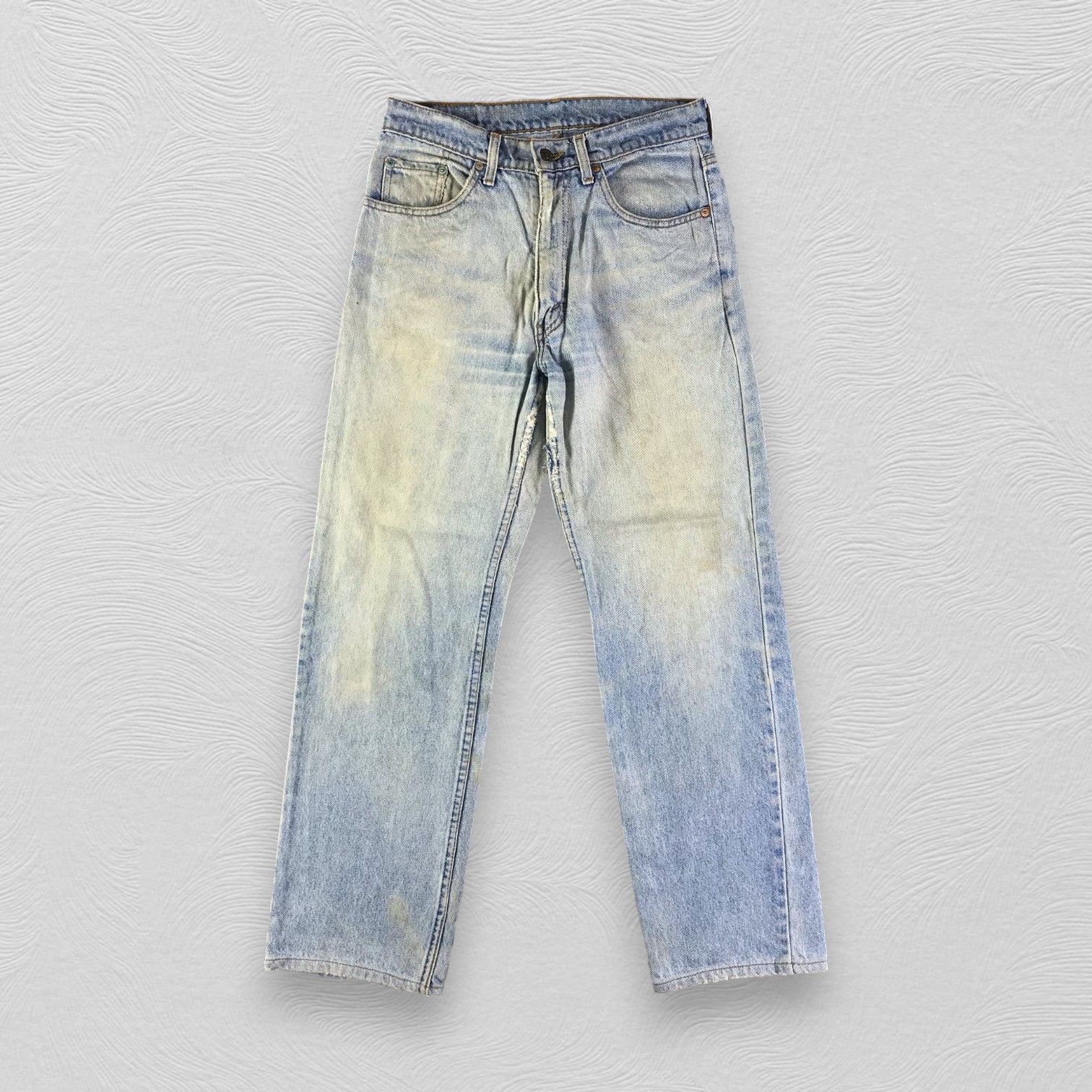 Levi's Vintage Levis 505 Jeans Rusty Blue Denim KJ2484 Size US 29 - 1 Thumbnail