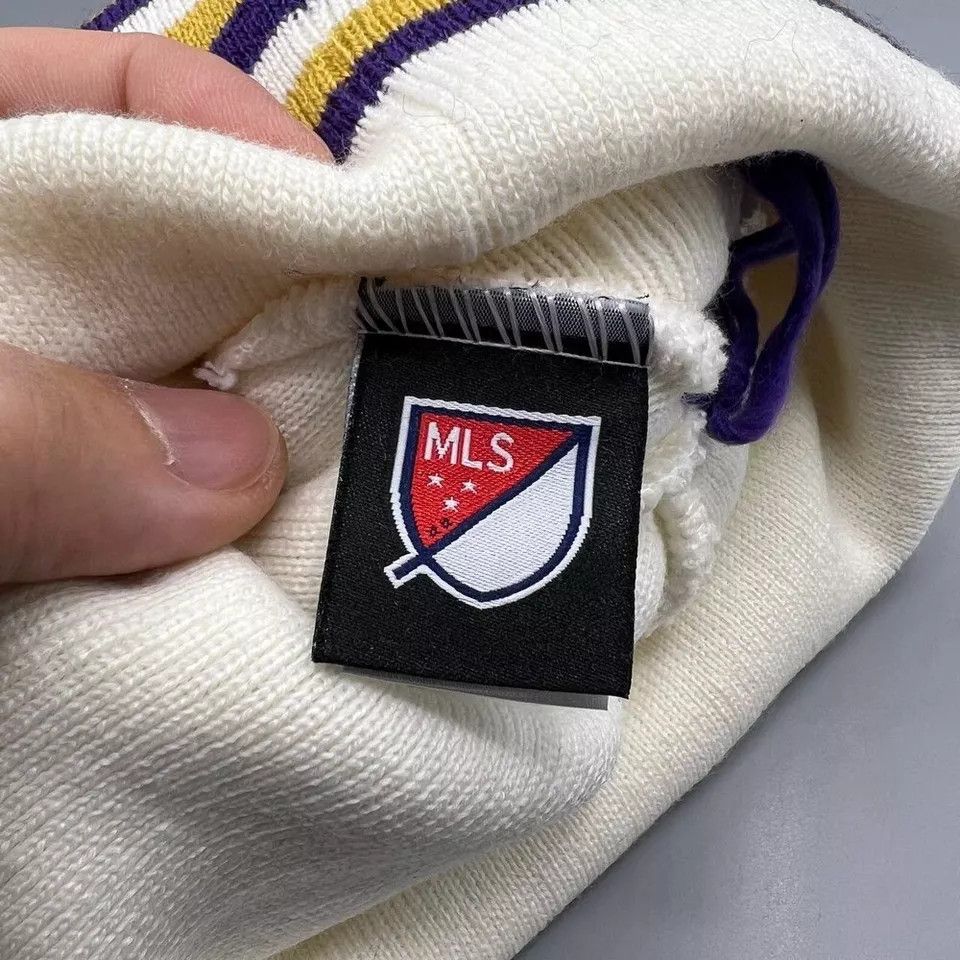 Adidas Orlando City Hat Men Adidas MLS Cuffed Beanie Pom Pom Cap Size ONE SIZE - 3 Thumbnail