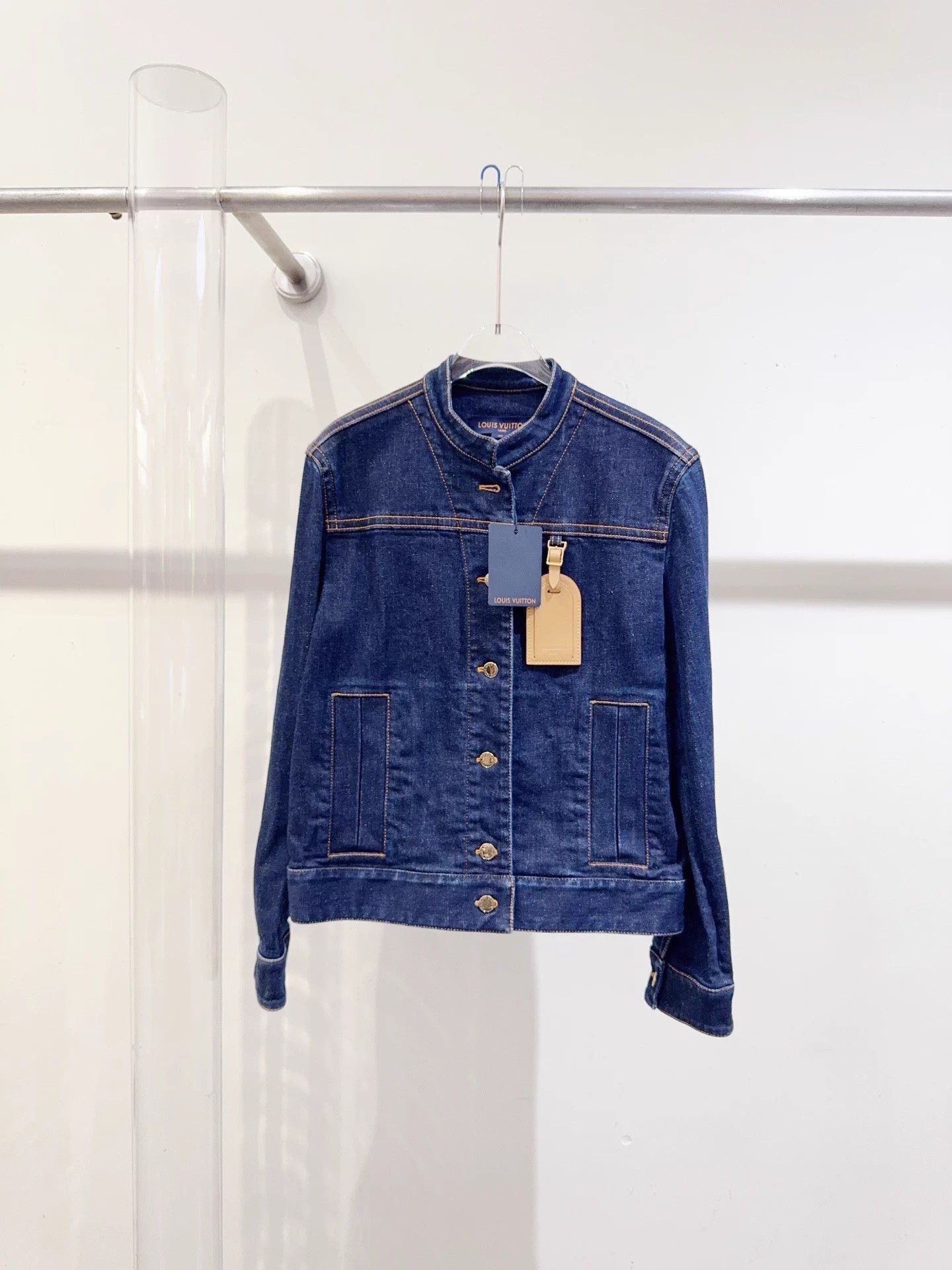 Louis Vuitton LV New Blue Denim Jacket Women's 36 Size XS / US 0-2 / IT 36-38 - 1 Thumbnail