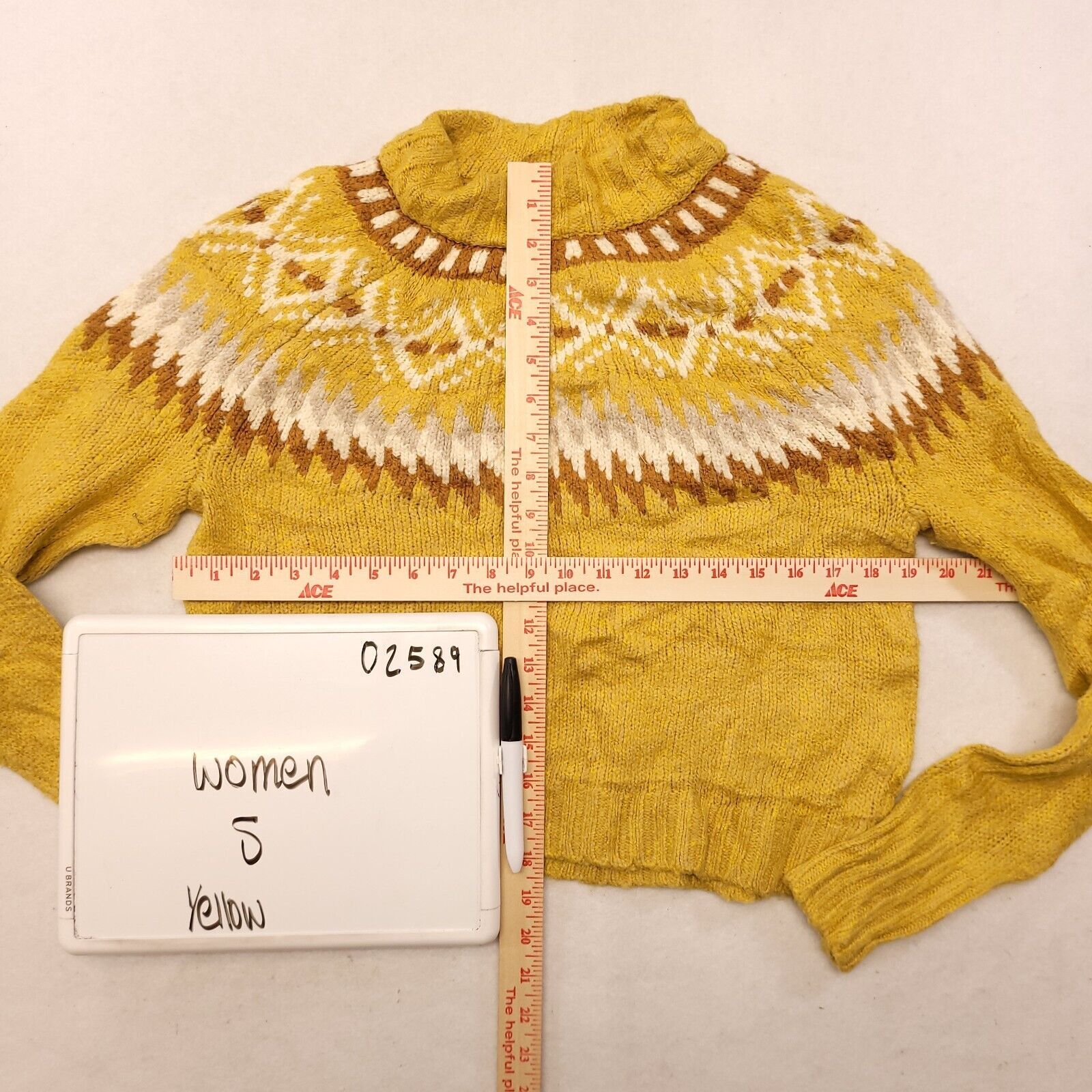 American Eagle Outfitters American Eagle Pullover Cotton Sweater Womens Size S Yellow Size S / US 4 / IT 40 - 6 Thumbnail