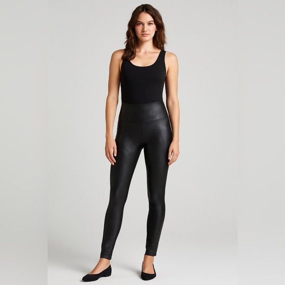 Spanx Spanx Faux Leather Leggings Black Size L Size 27" / US 4 / IT 40 - 1 Thumbnail
