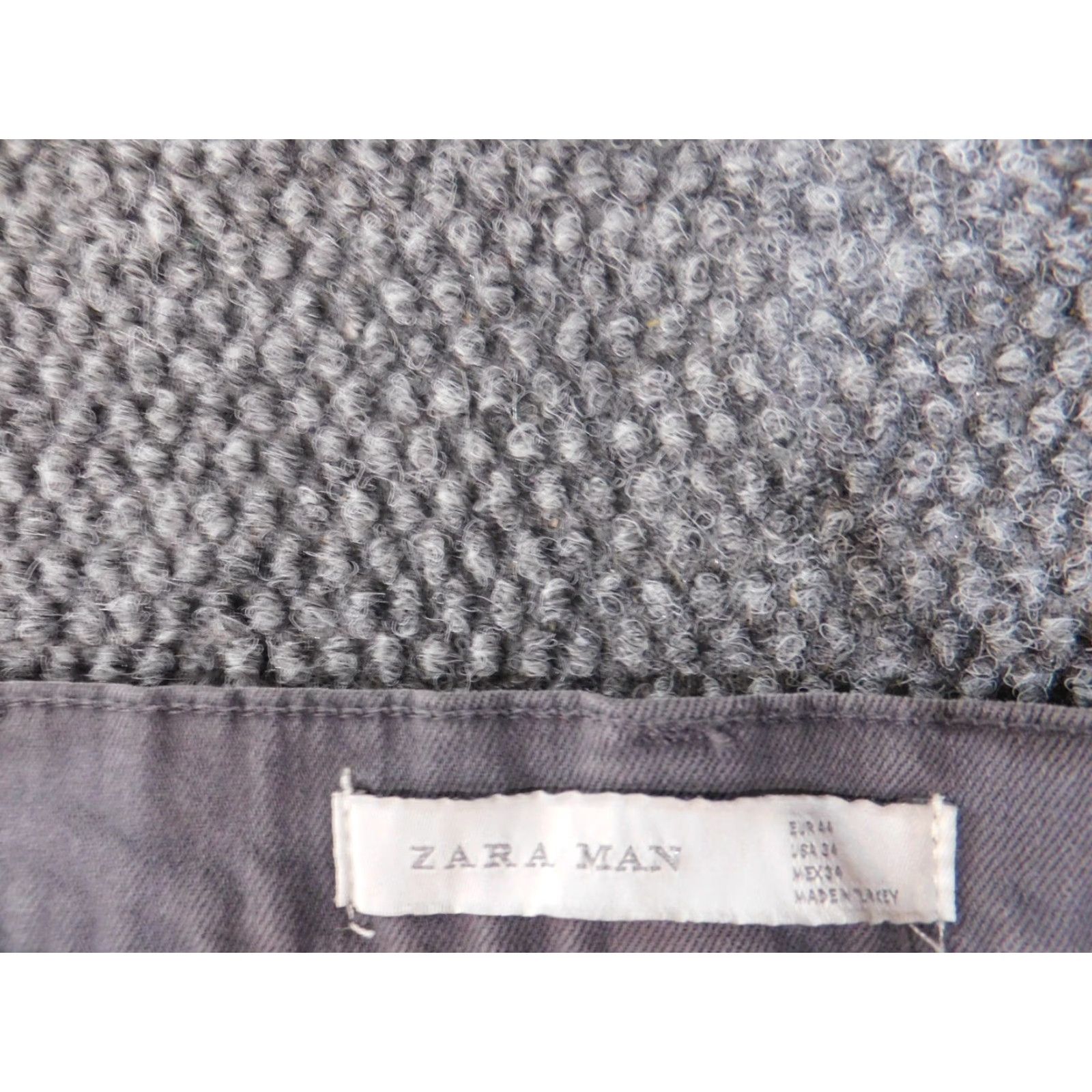 Zara Zara Jeans Mens 34x29 Gray Slim Straight Distressed Dress? Size US 34 / EU 50 - 3 Thumbnail