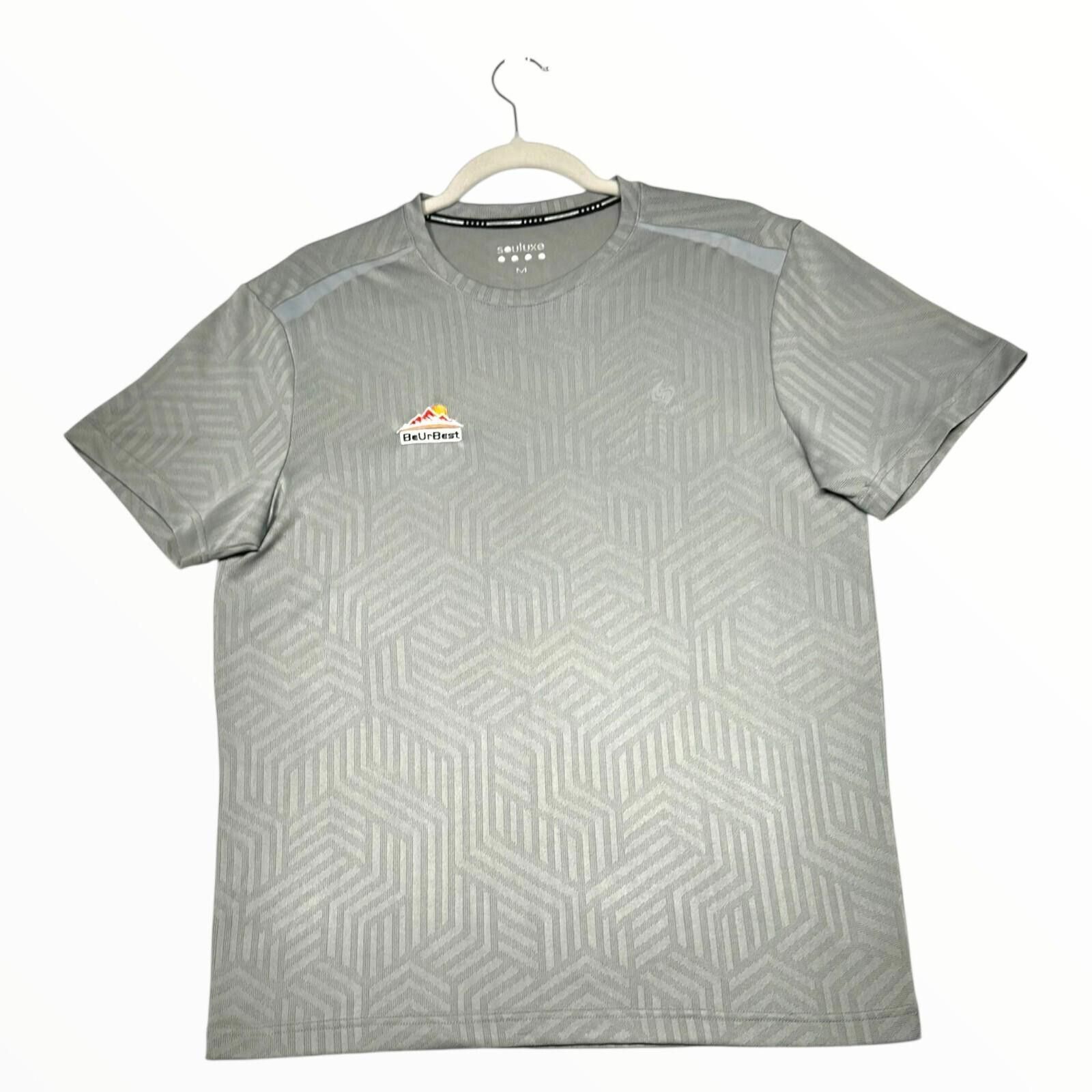 Other Soulux T-Shirt Men's UK Size M Grey Geometric Pattern Size US M / EU 48-50 / 2 - 2 Thumbnail