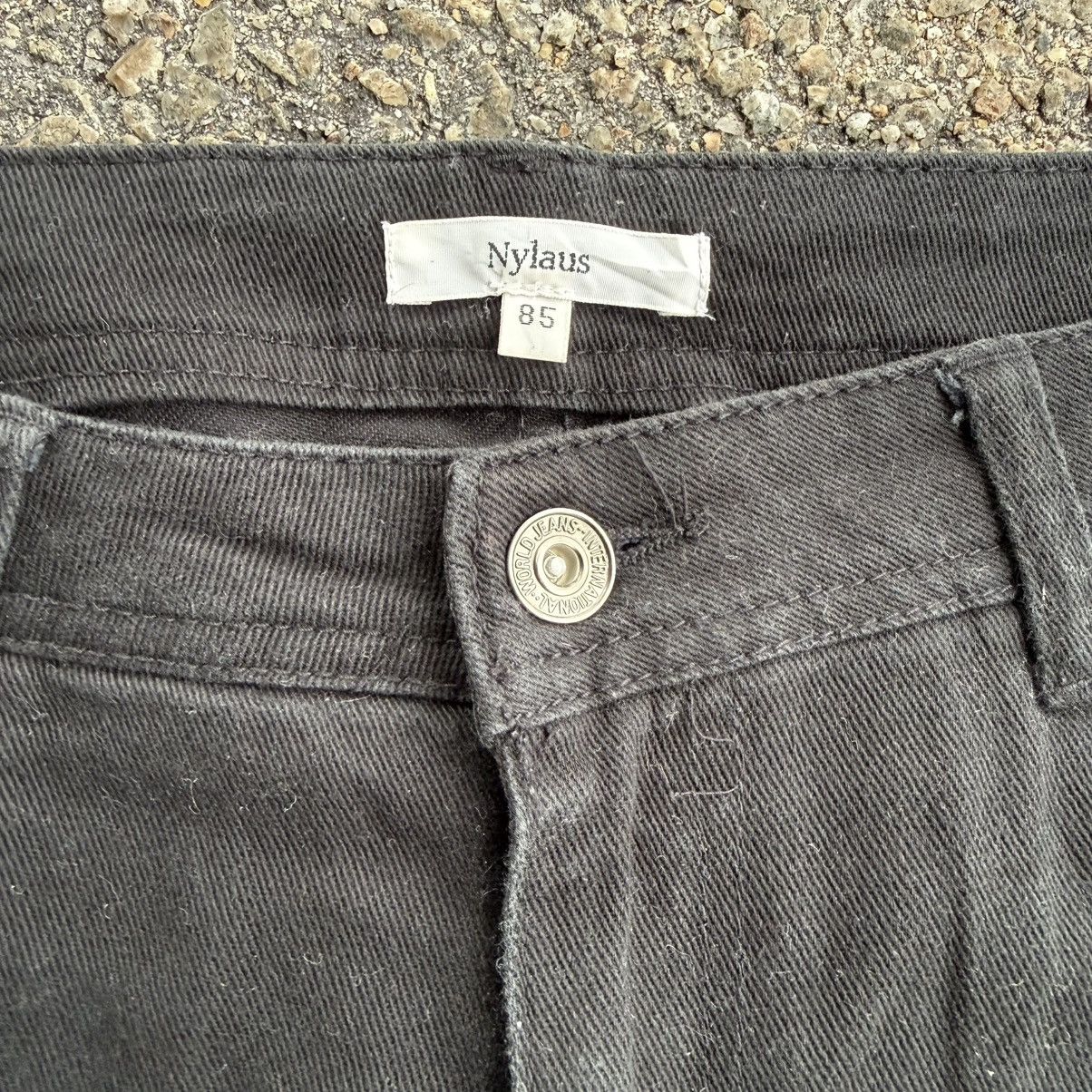Japanese Brand VINTAGE NYLAUS BLACK DENIM RIPPEP JEAN PANTS Size US 36 / EU 52 - 7 Thumbnail