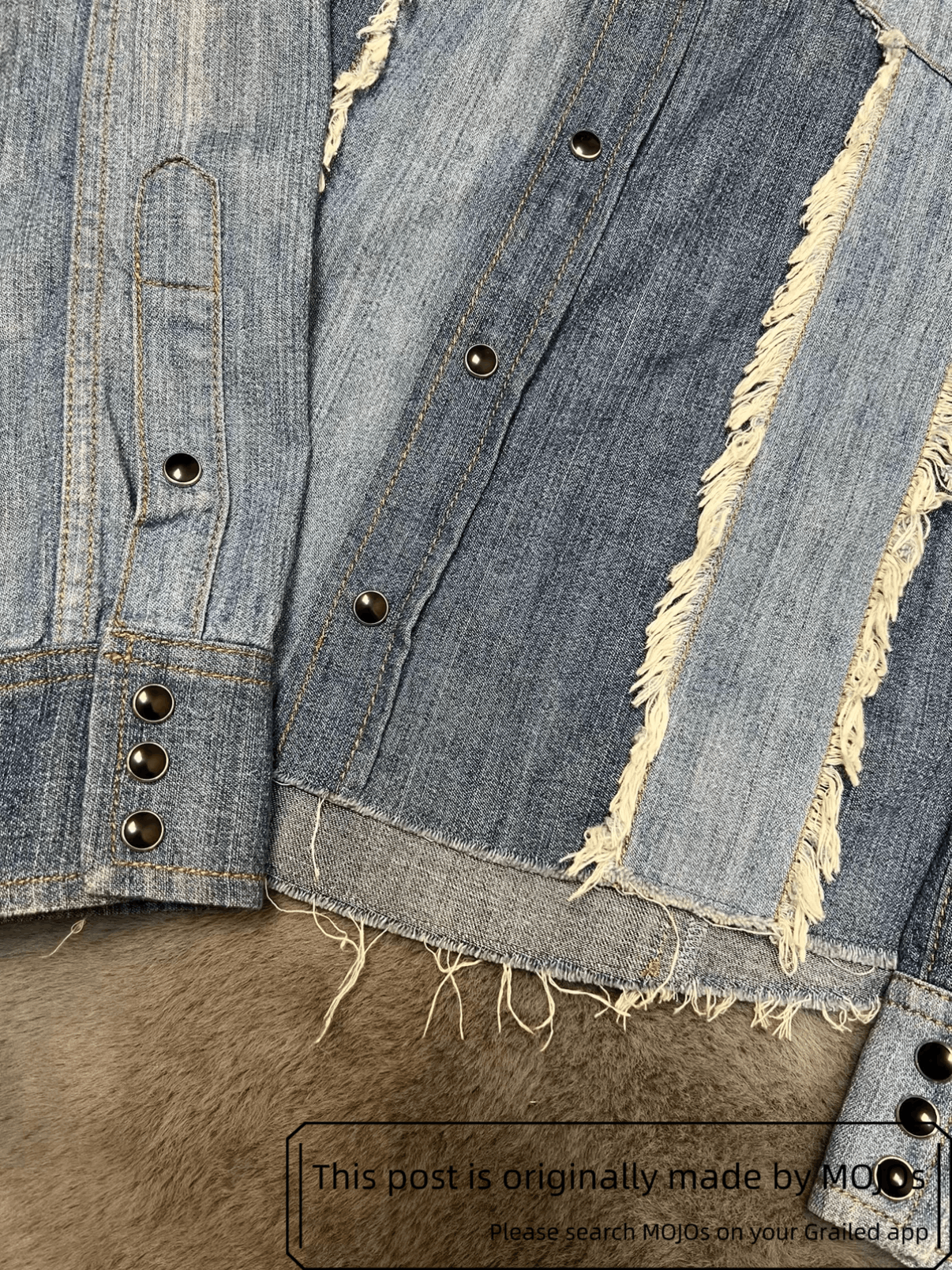 Saint Laurent Paris Saint Laurent Paris 19SS Denim Patch Distressed Shirt Jacket Size US L / EU 52-54 / 3 - 5 Thumbnail
