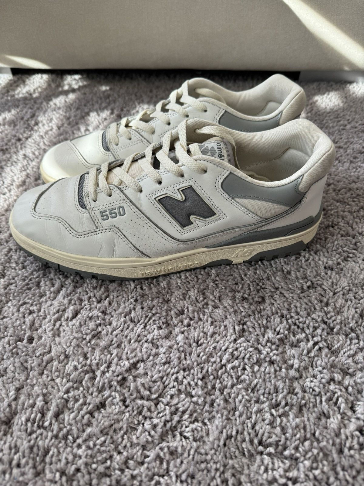 image of Aime Leon Dore 550 Shoes in Grey, Men's (Size 12)