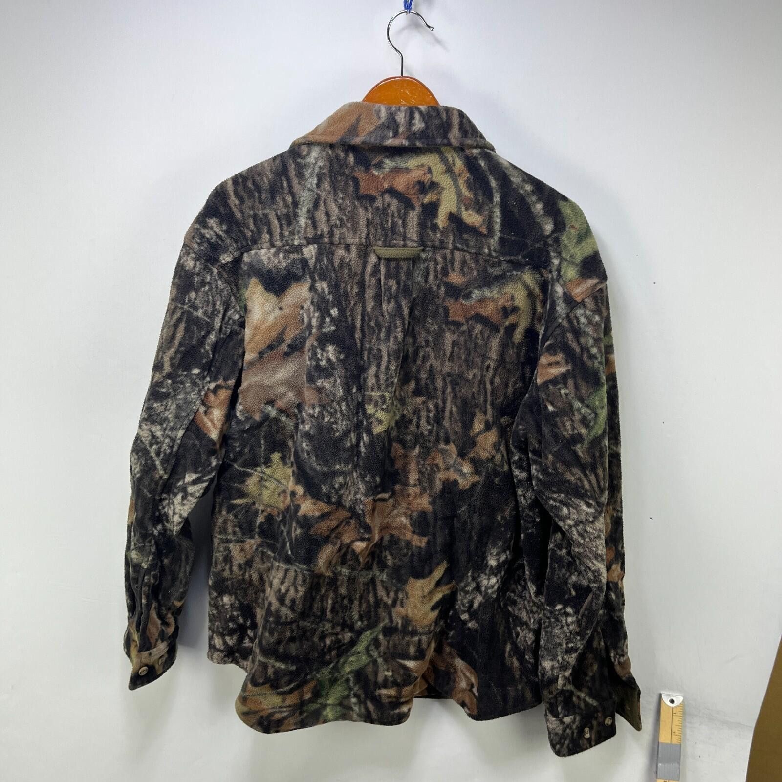 Vintage Vintage Real Tree Camo Fleece Button Up Sweater Large Size US L / EU 52-54 / 3 - 8 Thumbnail