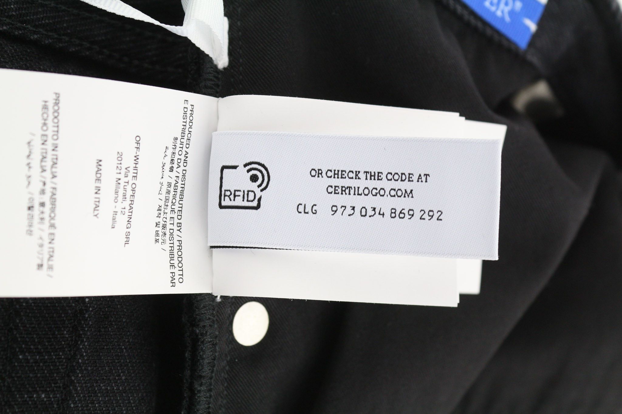 Off-White 30 Zip Detailed Skate Vintage Black Button Fly 81882 Size US 30 / EU 46 - 9 Thumbnail
