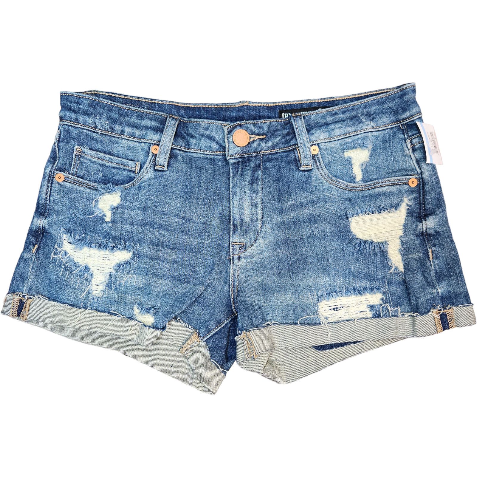 BLANKNYC Blank NYC Fulton Shorts Womens Denim Destroyed Roll Up 25 Size 25" / US 0 / IT 36 - 1 Thumbnail