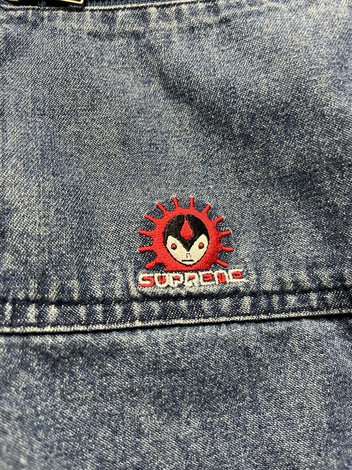 Supreme Supreme Vampire Denim Zip Up Shirt Blue 2018 Jacket Size US M / EU 48-50 / 2 - 3 Thumbnail