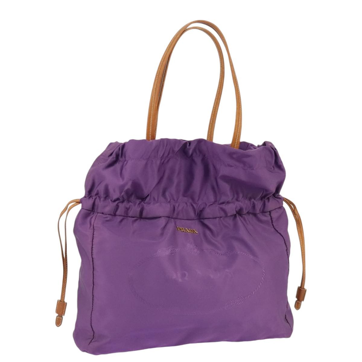 Purple Synthetic Tote Bag (Pre-Owned)