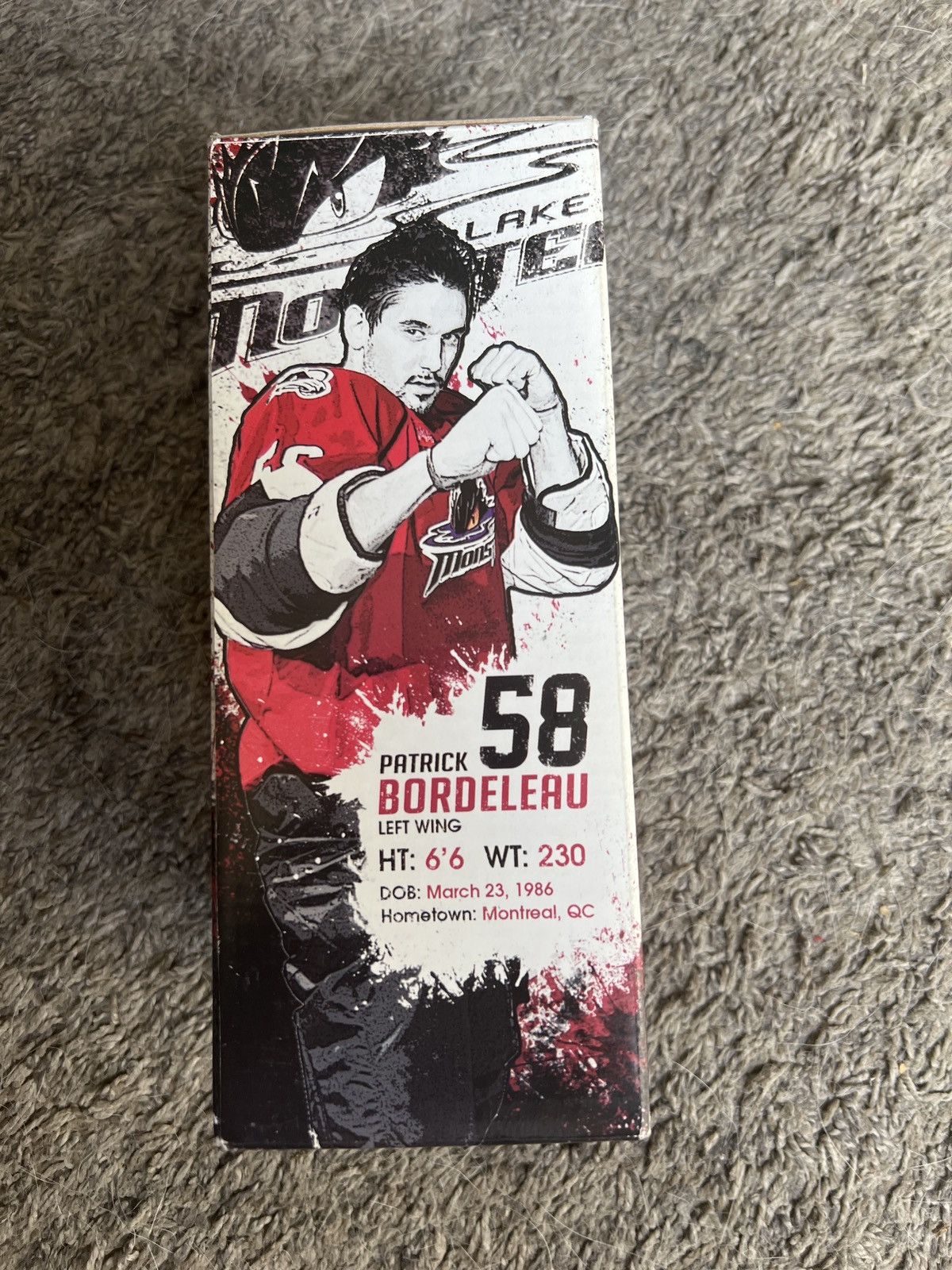 Reebok 2012 Lake Erie Monsters Patrick Bordeleau Bobblehead Size ONE SIZE - 3 Thumbnail