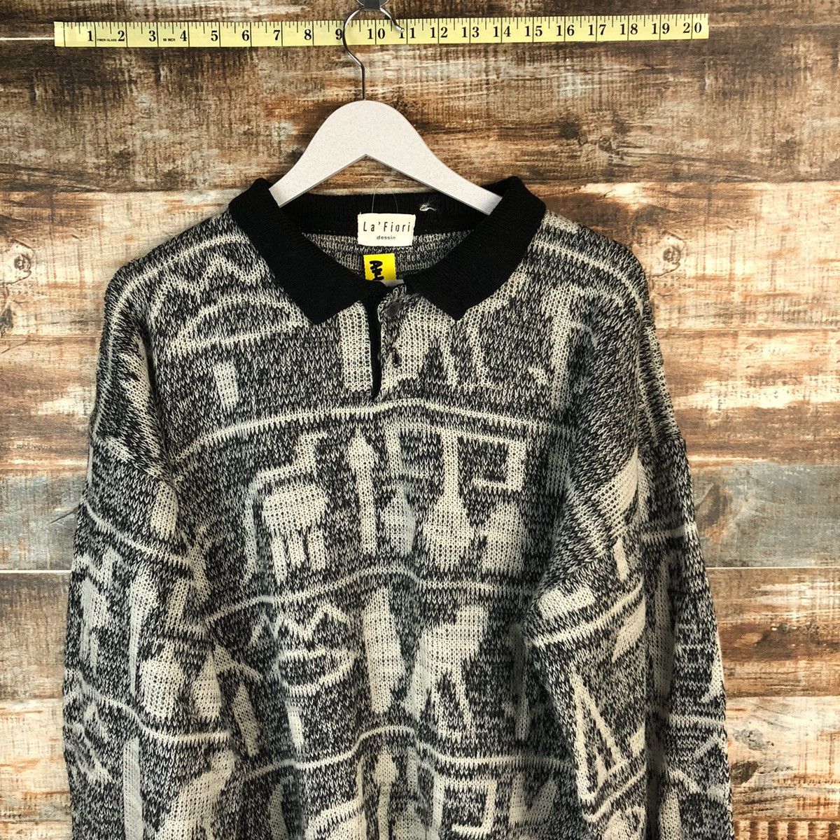 Homespun Knitwear × Japanese Brand La Fiori White Sweatshirt knitwear vintage #A1471 Size US XL / EU 56 / 4 - 5 Thumbnail