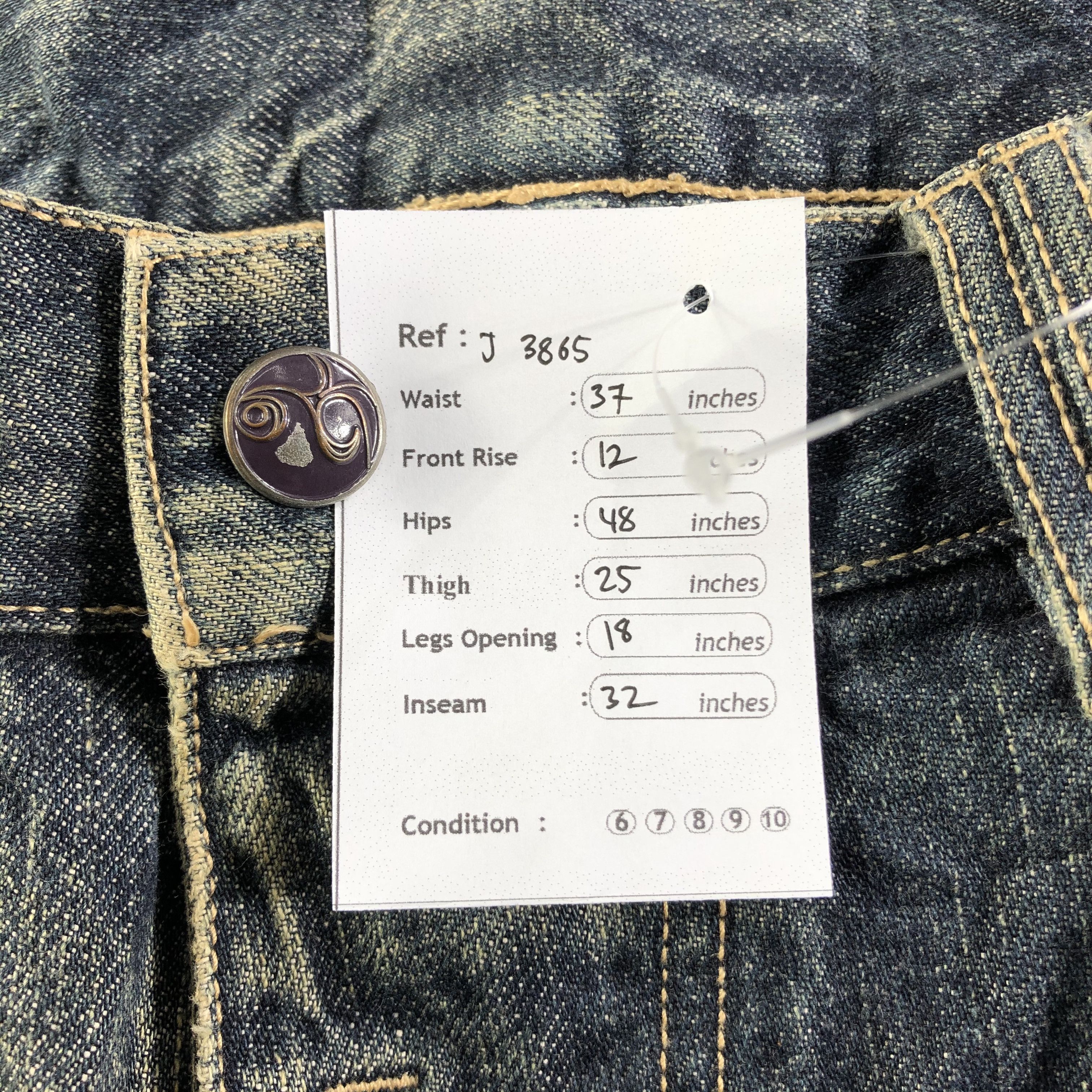 Japanese Brand Vintage Kelen Jeans-J3865 Size US 37 - 12 Thumbnail