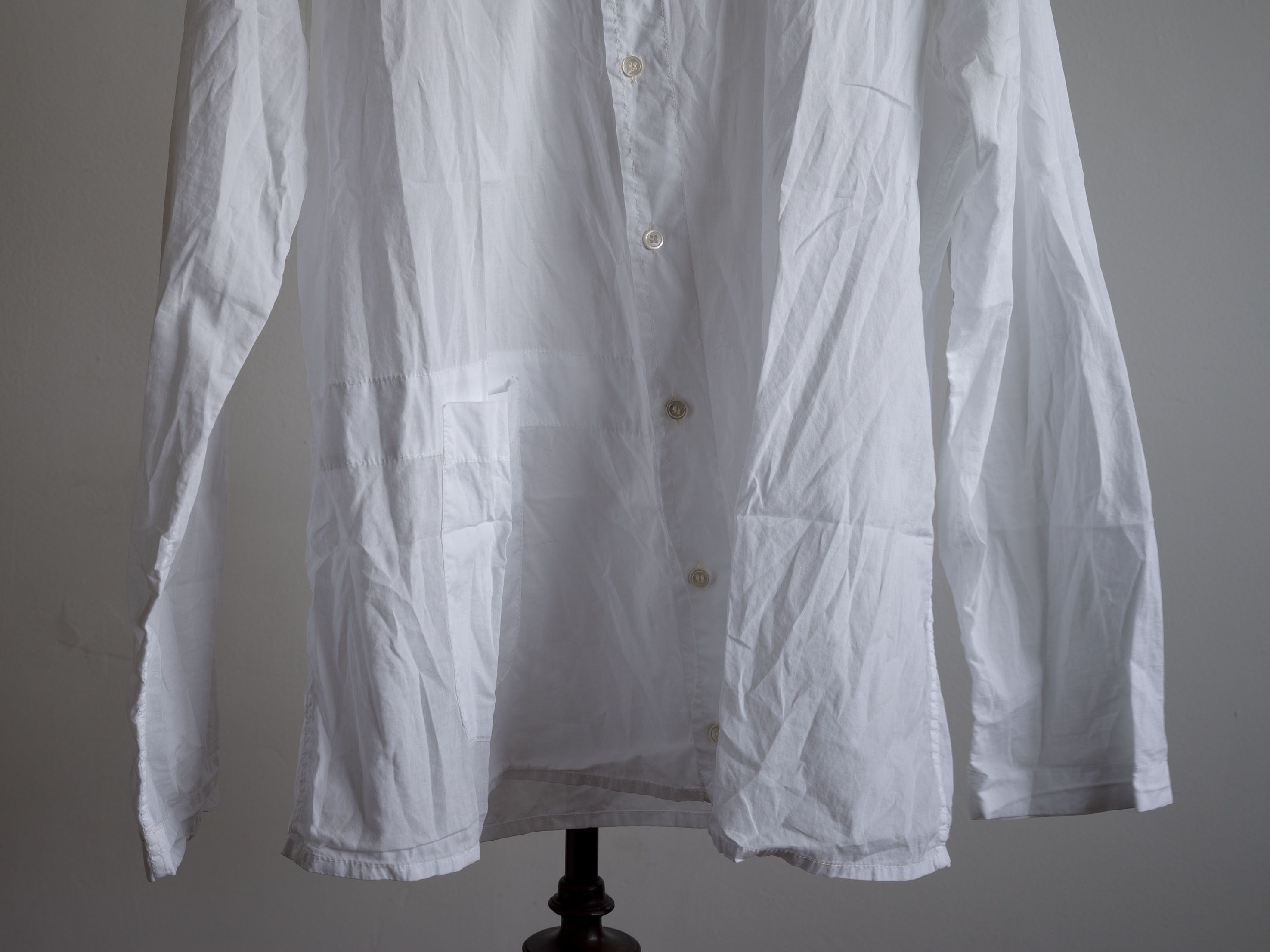Paul Harnden Shoemakers Men's Slant Shirt White Cotton Size US M / EU 48-50 / 2 - 3 Thumbnail