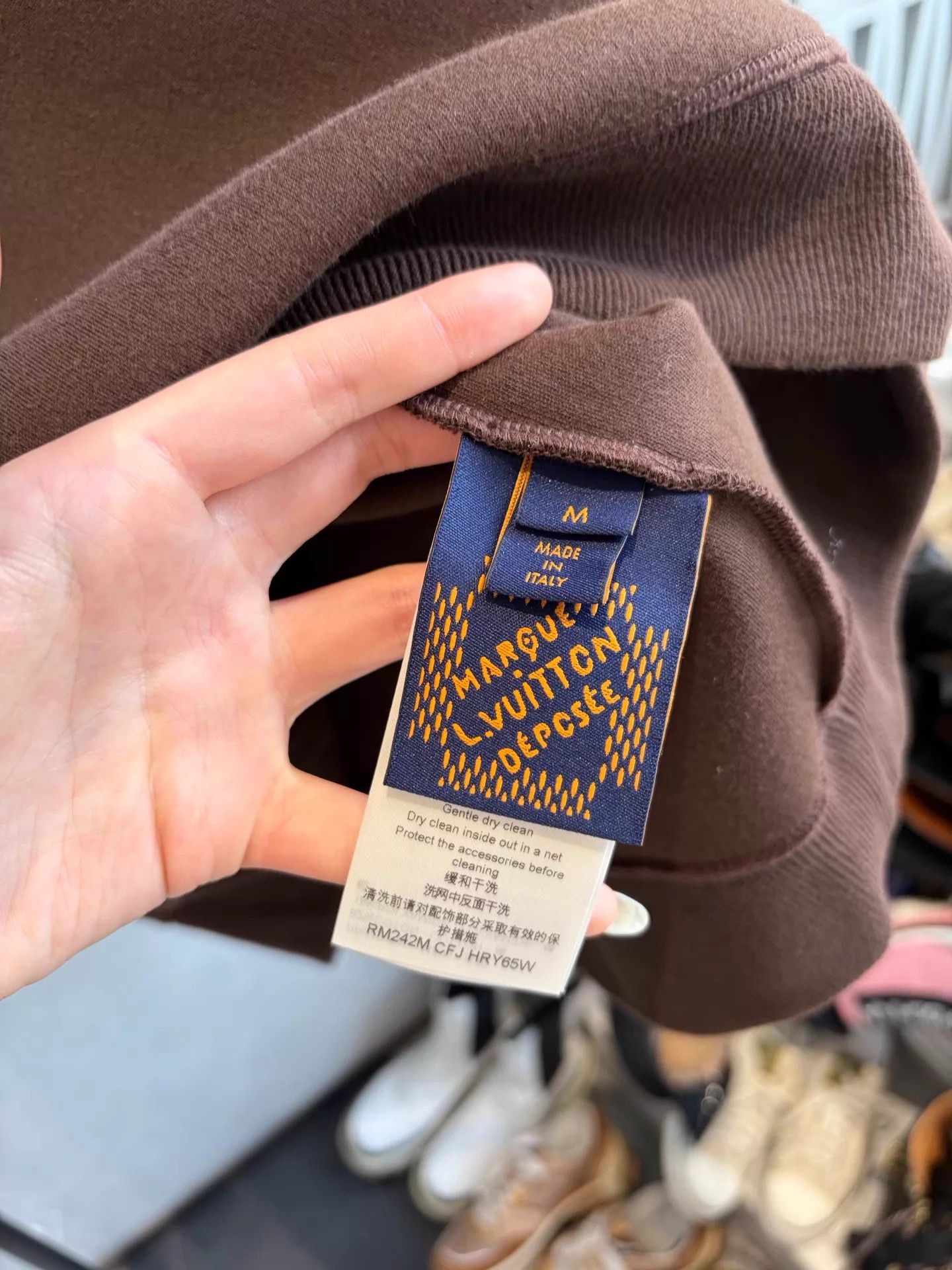 Louis Vuitton LV 24 Carat dark brown turquoise hoodie M new w/tags Size US M / EU 48-50 / 2 - 4 Thumbnail
