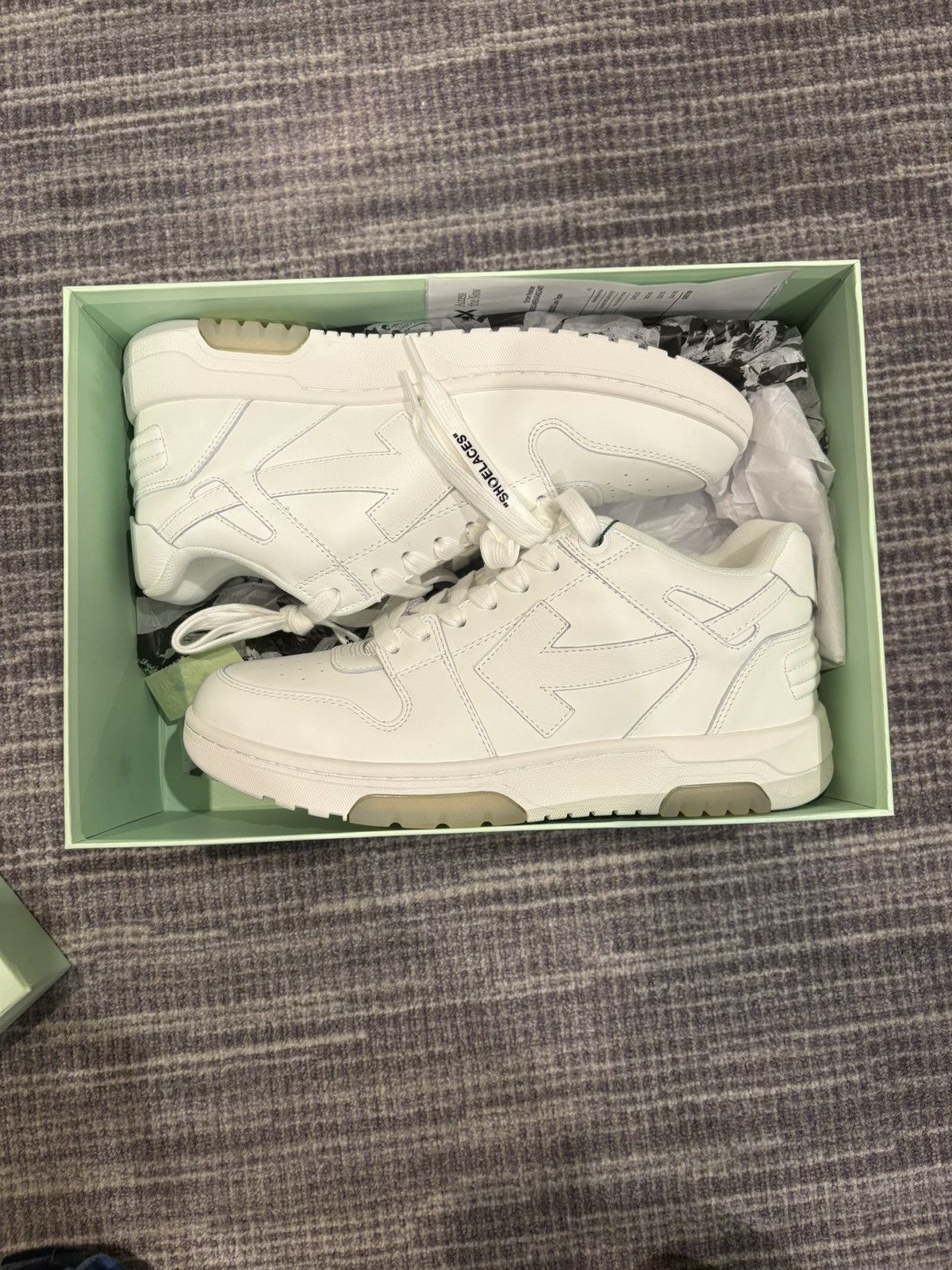 Off-White Off-White Out Of Office Leather Design Sneaker Men’s Size US 7.5 / EU 40-41 - 1 Thumbnail