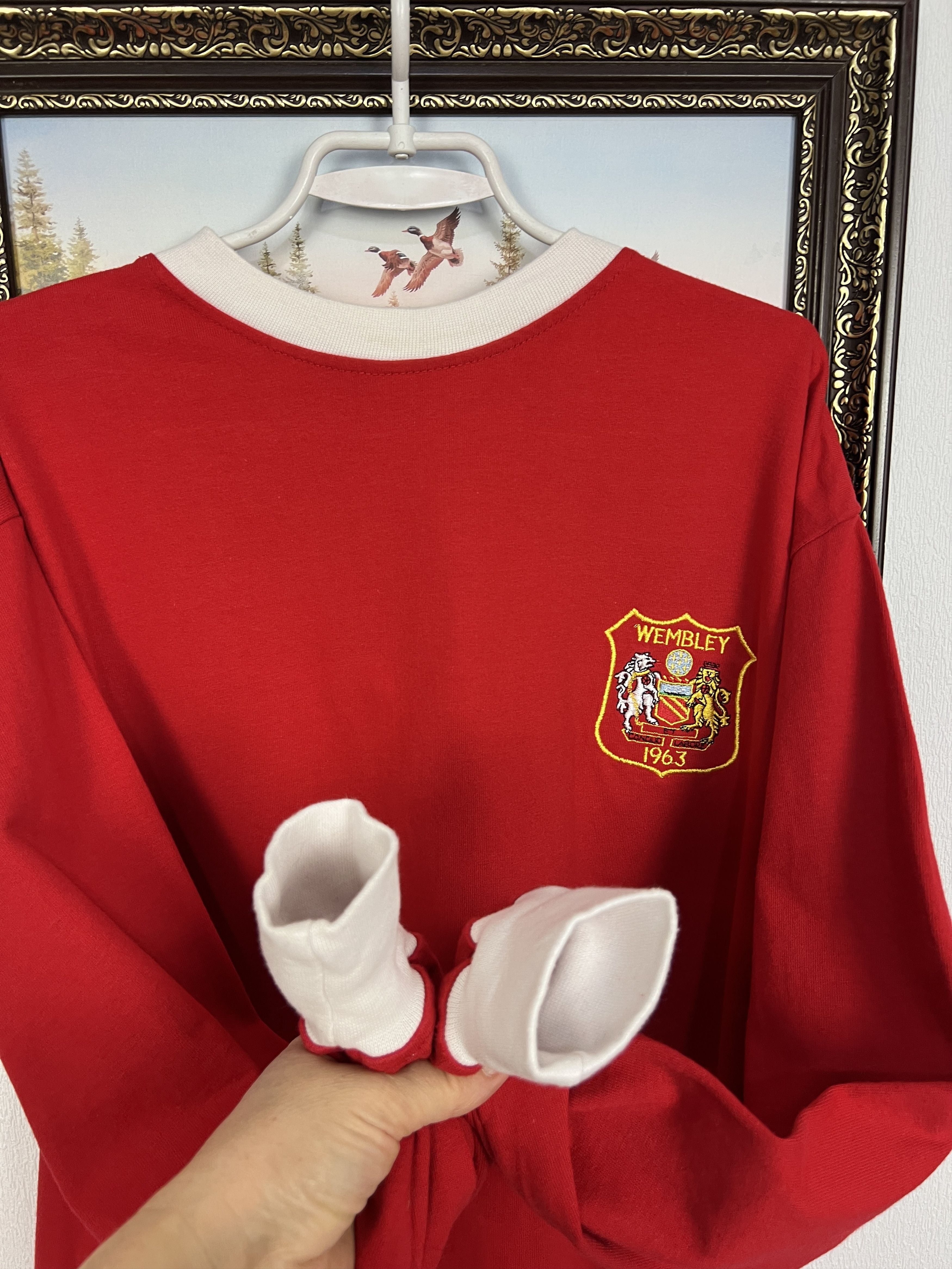 Toffs Manchester United Football Long Sleeve Shirt Soccer Jersey Size US XL / EU 56 / 4 - 5 Thumbnail