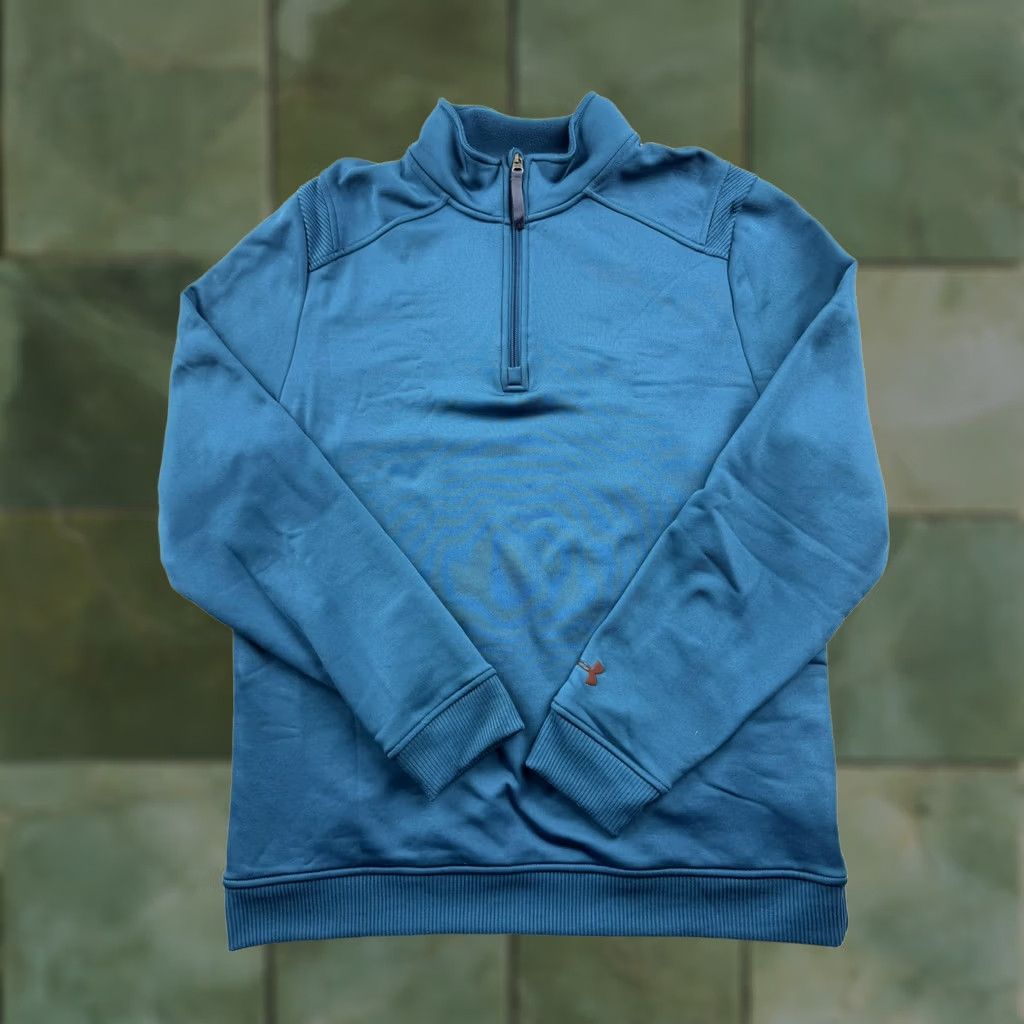 Under Armour Under Armour MTN Pullover Mens XL Blue Fleece 1/4 Zip Hiking Top Size US XL / EU 56 / 4 - 1 Thumbnail