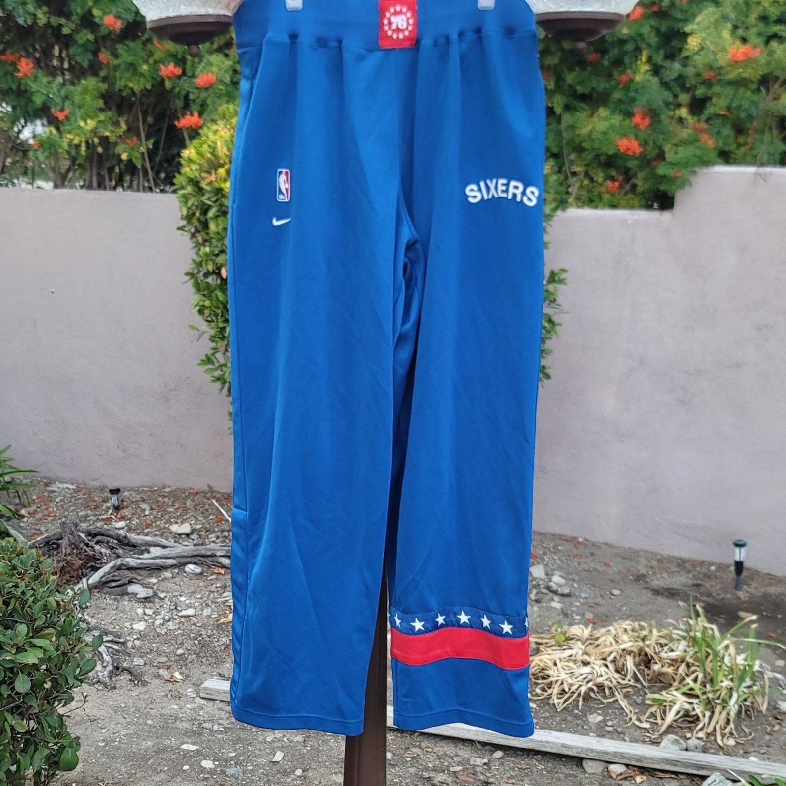 Nike Vtg Nike Philadelphia 76ers Basketball Warm-up Sweatpants Size US 32 / EU 48 - 2 Thumbnail