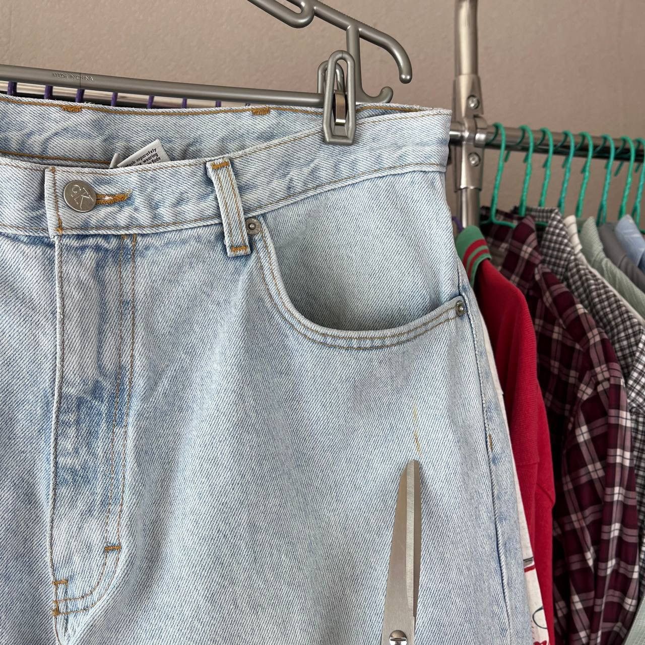 Calvin Klein × Vintage Vintage 90s Calvin Klein Blue Denim Jeans Pants Made in USA Size US 36 / EU 52 - 8 Thumbnail