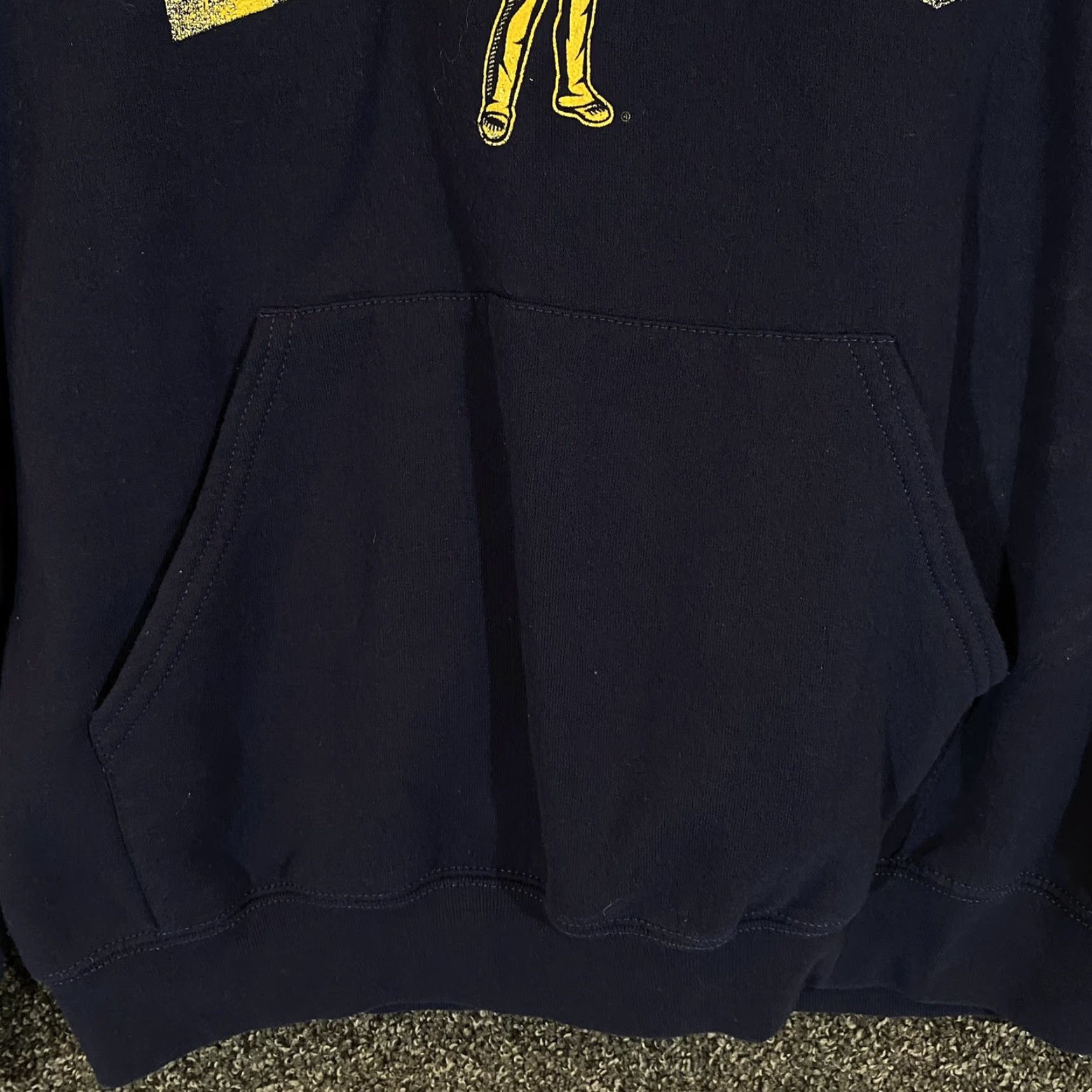 Vintage West Virginia Hoodie Mens Large Blue College WVU Hooded Russell Jacket Size US L / EU 52-54 / 3 - 4 Thumbnail
