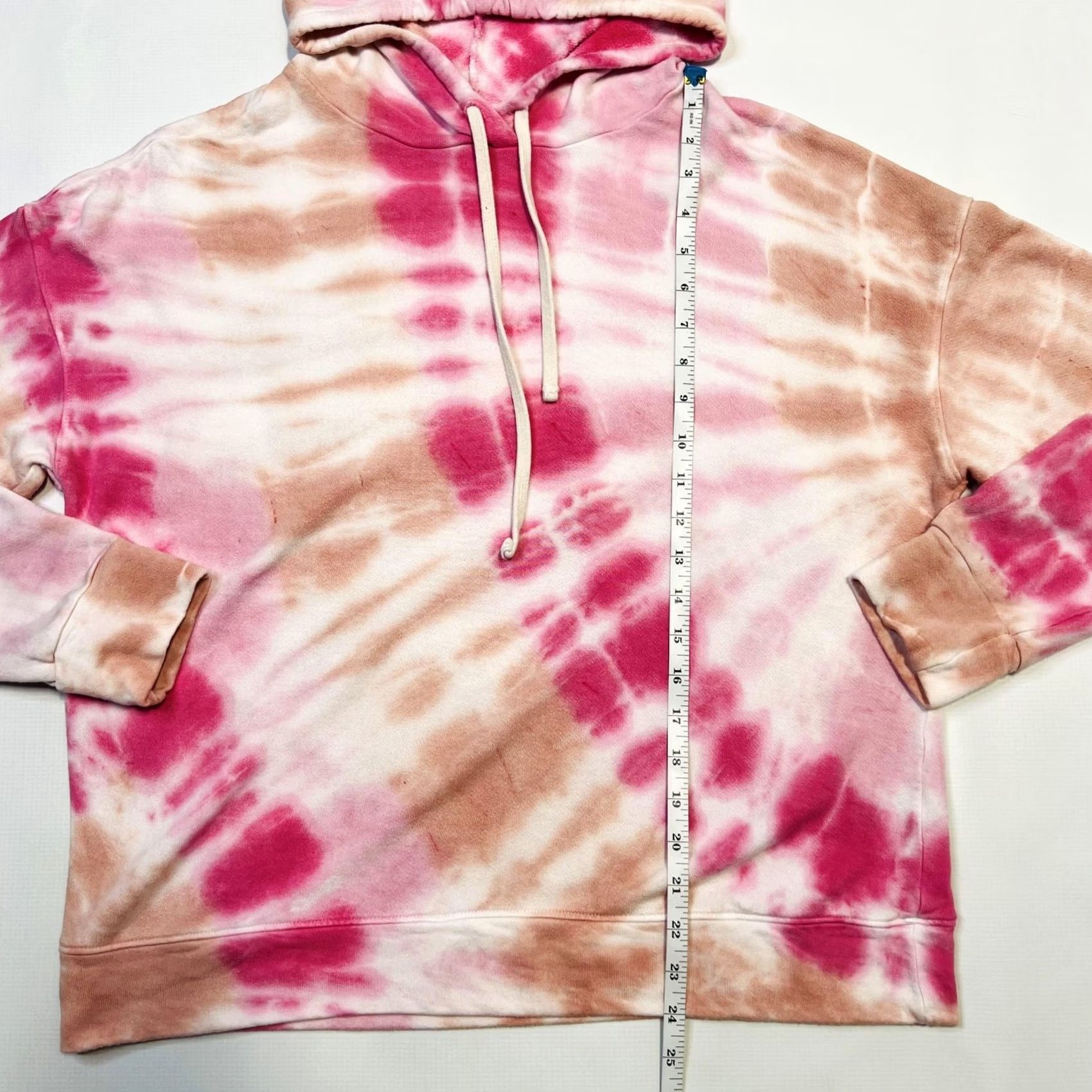 Sundry Sundry Hoodie Womens Size 2 Pink White Tie Dye Pullover Sweatshirt Made USA Cozy Pullover Hooded Long Sleeve Tie Dye Sweatshirt Women's 2 XS-Plus? Size XS / US 0-2 / IT 36-38 - 5 Thumbnail
