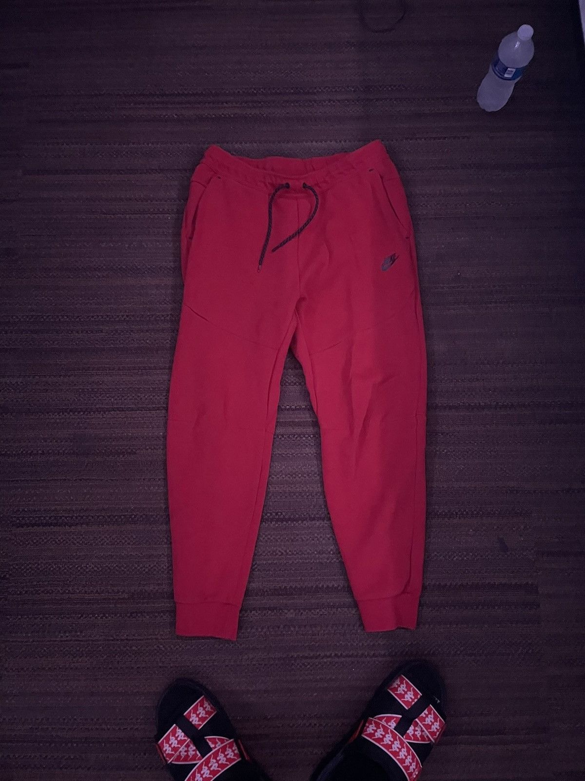 Nike tech pants red LARGE