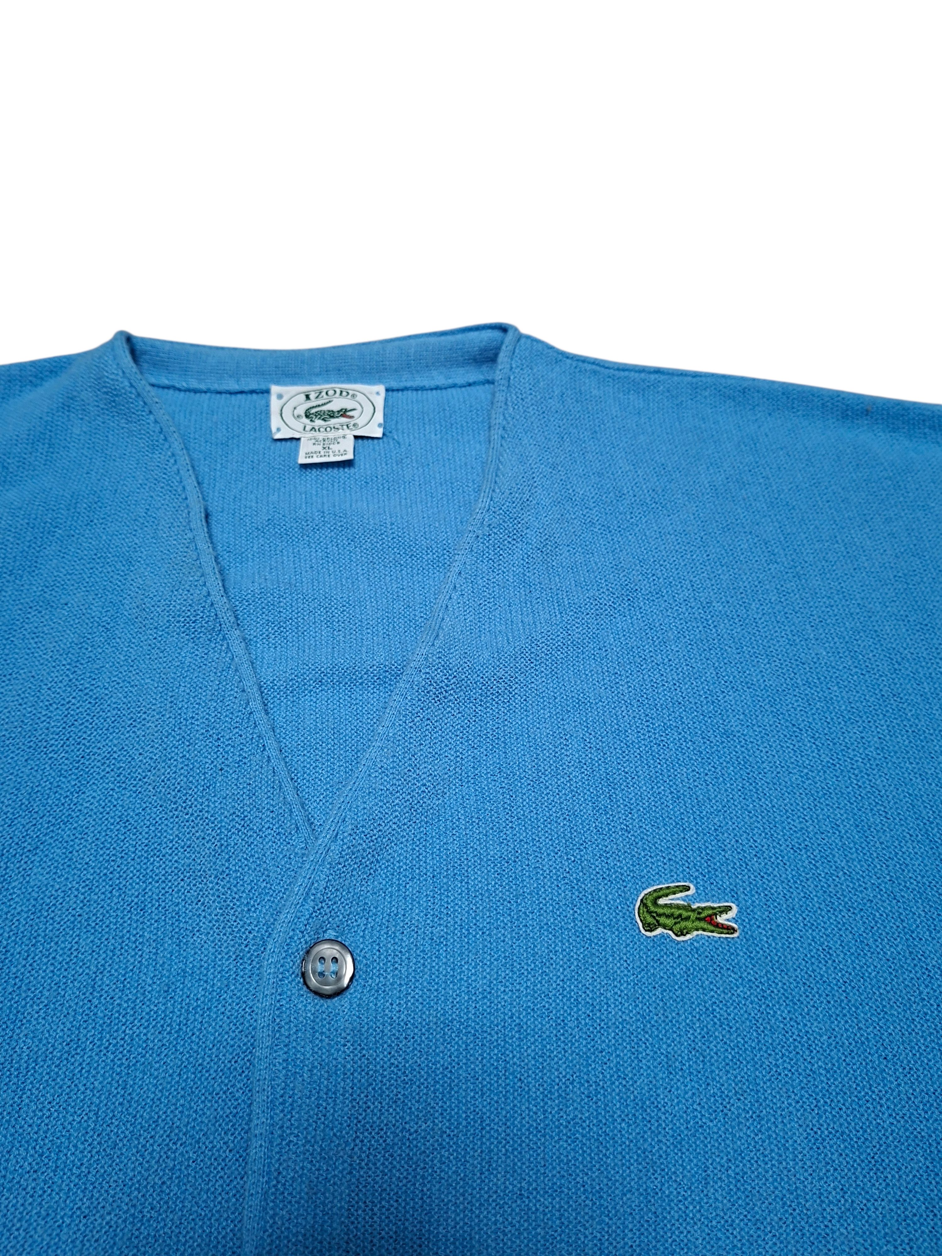 Lacoste IZOD LACOSTE VINTAGE LUXURY OLDMONEY MADE IN USA CARDIGAN Size US XL / EU 56 / 4 - 2 Thumbnail