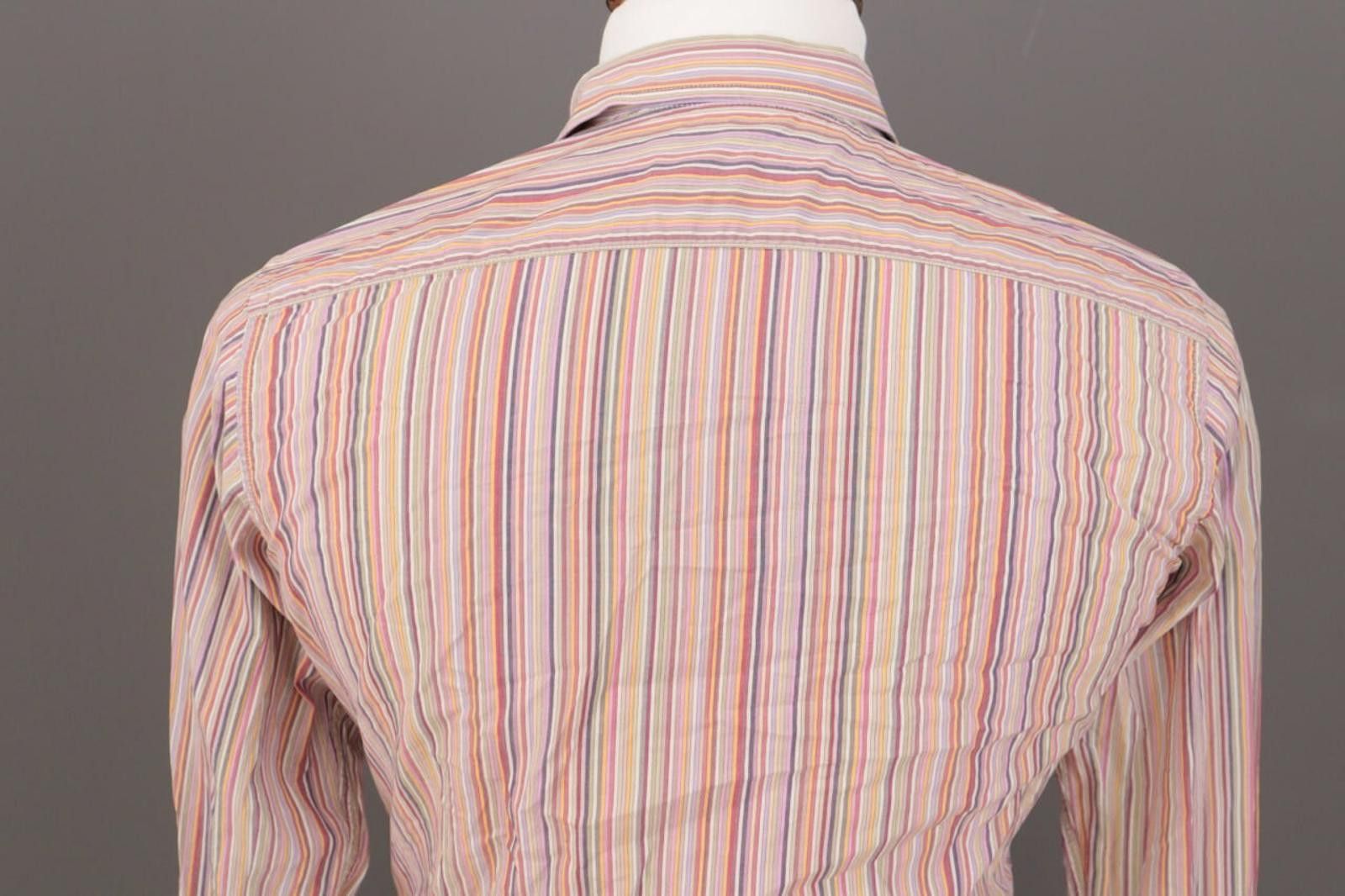 Etro Etro Multicolor Stripe Long Sleeve Button Down Shirt Size 39 Size US M / EU 48-50 / 2 - 11 Thumbnail