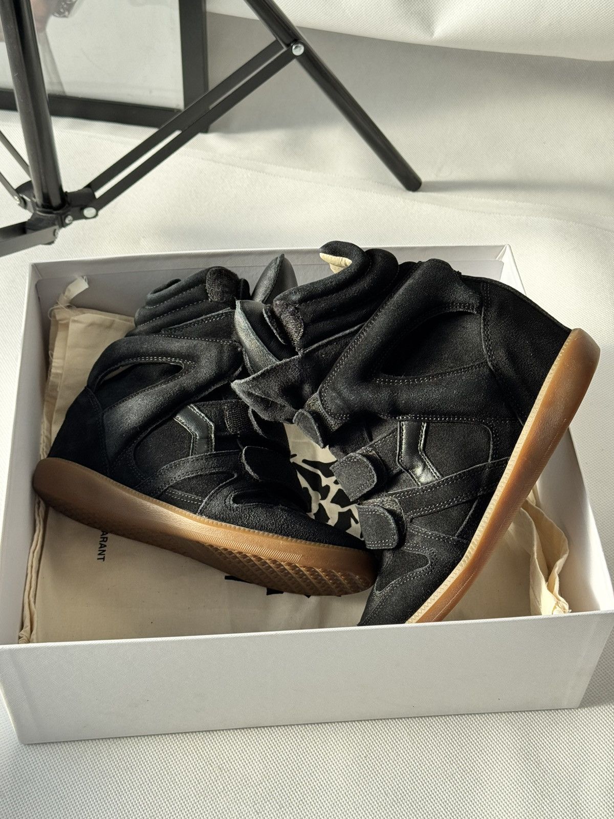 Isabel Marant Isabel Marant Bekett sneakers shoes Black Suede Wedge Size US 10 / IT 40 - 19 Thumbnail