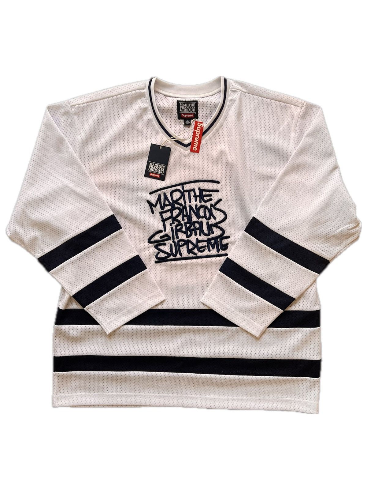 トップス Supreme Marithe Francois Girbaud jersey SUPREME SS25 MARITHÉ + FRANÇOIS GIRBAUD TEE BLACK WHITE RED