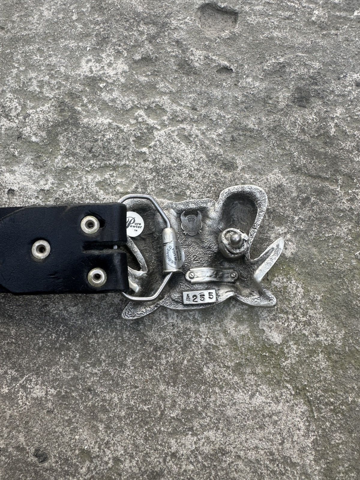 Other Y2K Vintage Cowboy Logo Leather Belts Streetwear Style USA Size ONE SIZE - 2 Thumbnail