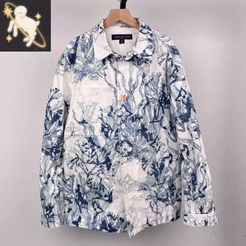 Louis Vuitton Louis Vuitton Seaweed Logo Shirt Size US M / EU 48-50 / 2 - 1 Thumbnail