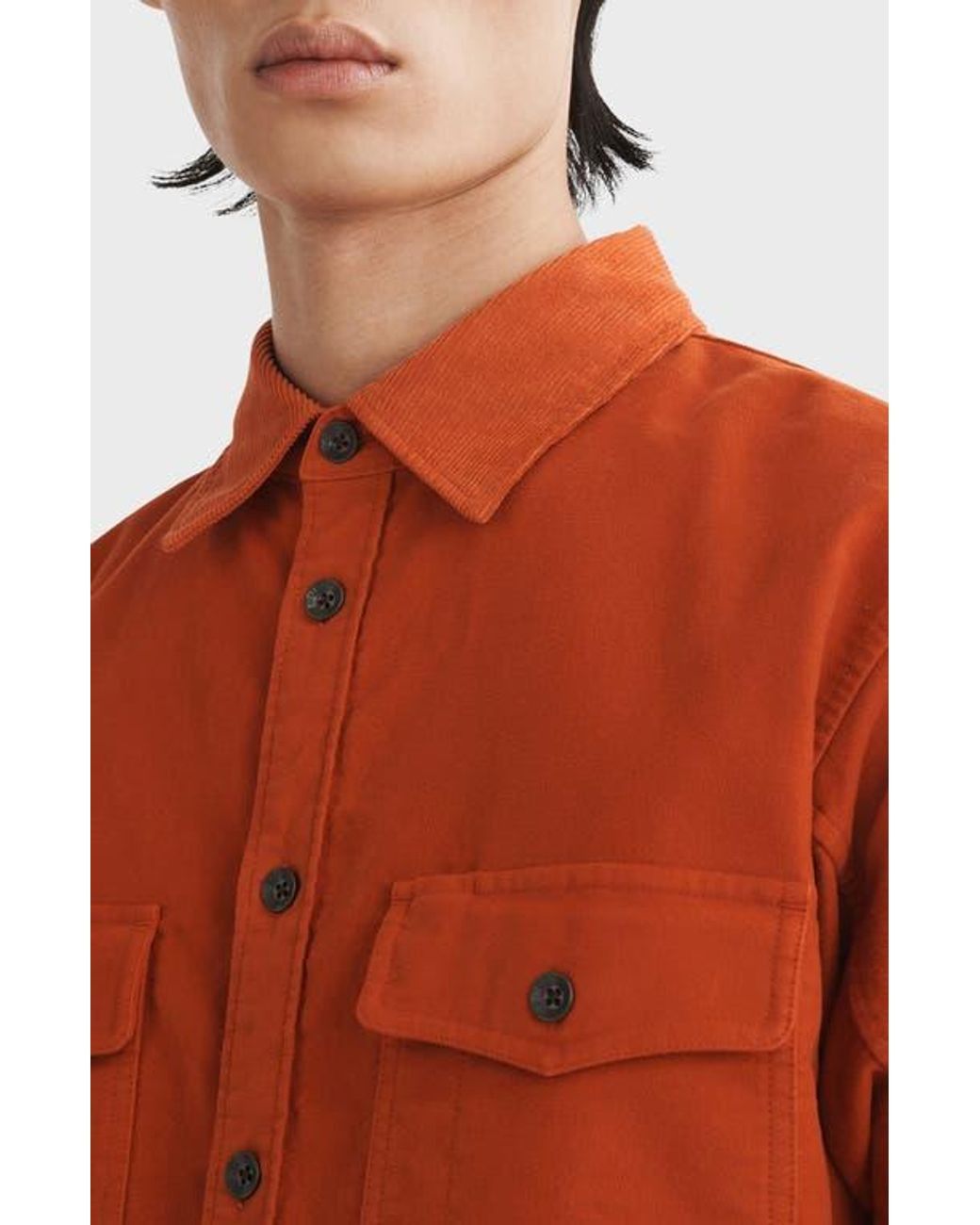 Rag & Bone Rag & Bone Stretch Cotton Moleskin Jacket In Orgtea Size US M / EU 48-50 / 2 - 2 Thumbnail