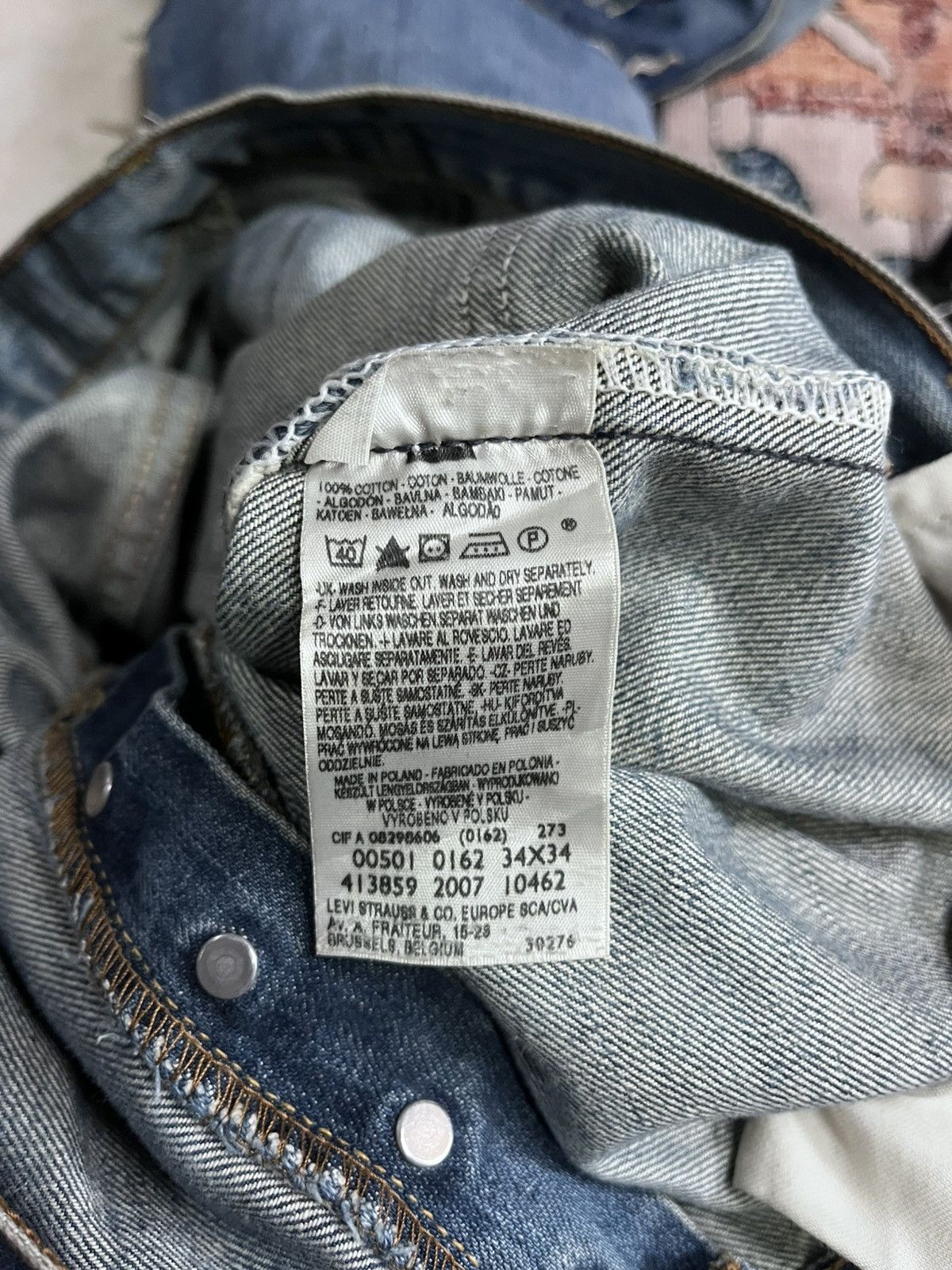 Levi's Levi’s 501 Custom Painted Furits Denim Pants Size US 34 / EU 50 - 8 Thumbnail