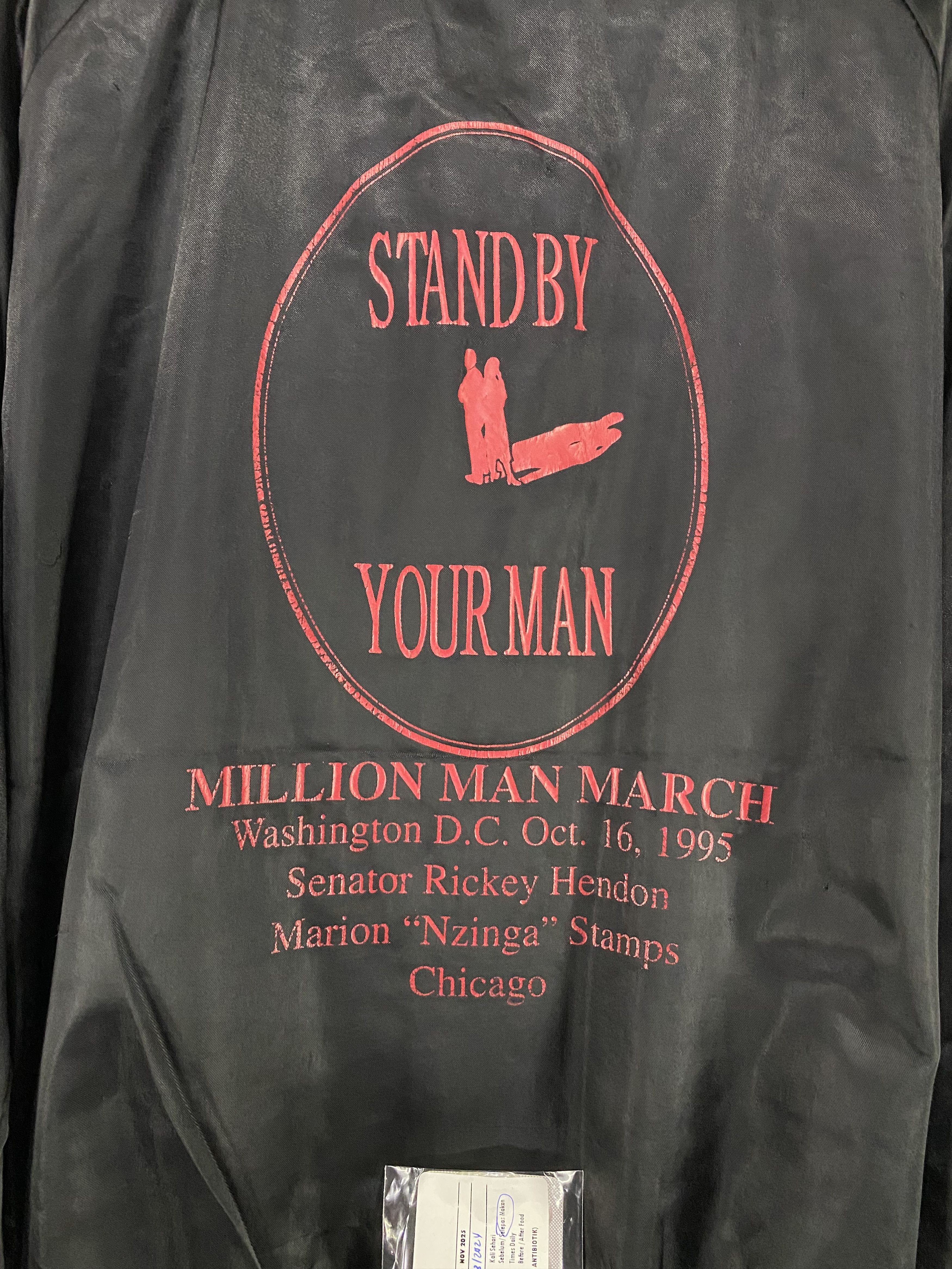 Vintage 90s The million man march quilted line satin jacket Size US XXL / EU 58 / 5 - 11 Thumbnail