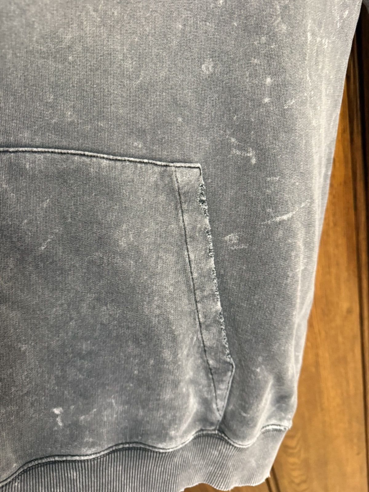 Saint Laurent Paris $890 Saint Laurent acid wash grey Rive Gauche logo hoodie M Size US M / EU 48-50 / 2 - 14 Thumbnail