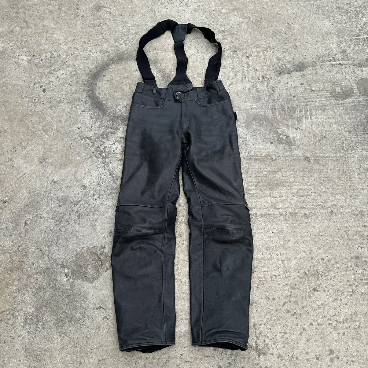 Vintage Vintage Moto Leather Pants Overalls Size 50 Gore Tex Y2K 00s Size US 34 / EU 50 - 1 Thumbnail