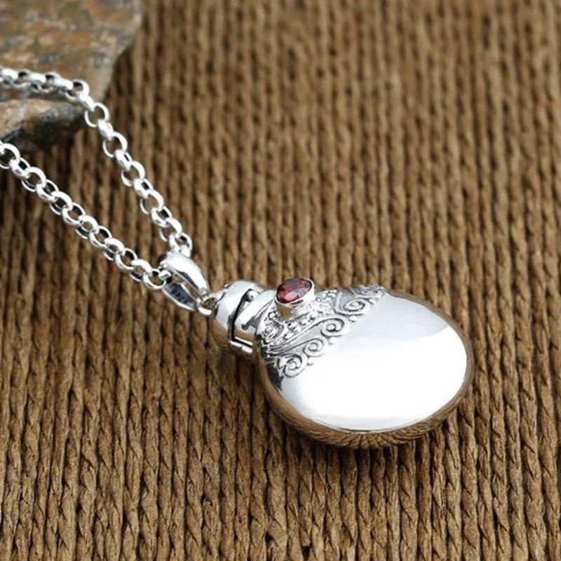 Jewelry × Vintage Old Antique Pendant Perfume Bottle Small Pot Necklace Size ONE SIZE - 2 Thumbnail