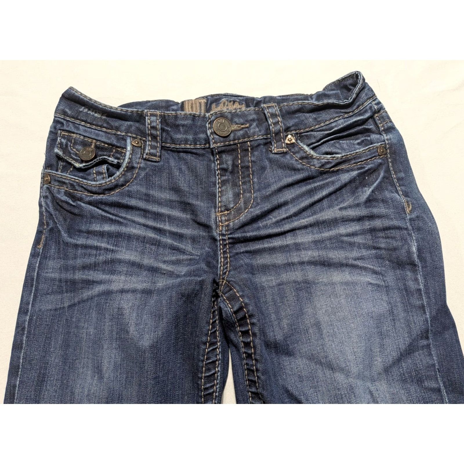 Vintage KUT From The KLOTH Jeans - Women Size 2 Cropped Embroidered Flap Pocket Denim Size 26" / US 2 / IT 38 - 5 Thumbnail