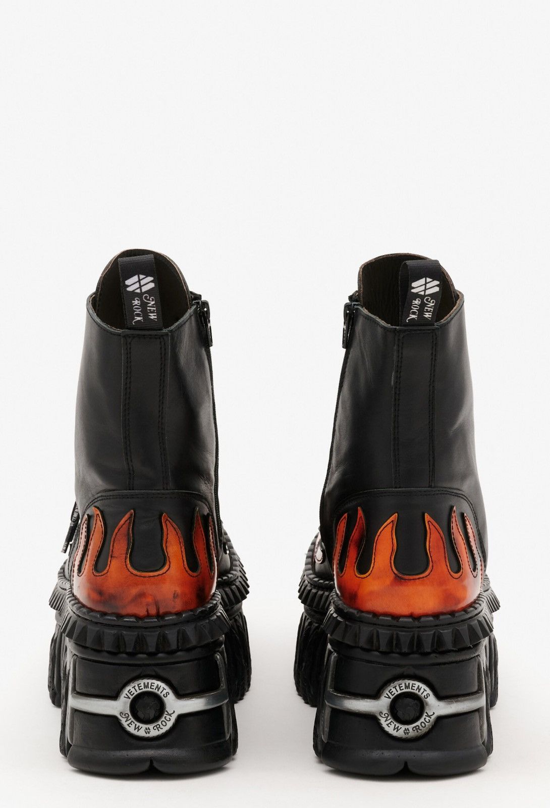 New Rock × Vetements Vetements New Rock Black Flame Boots Size US 6 / EU 39 - 11 Thumbnail