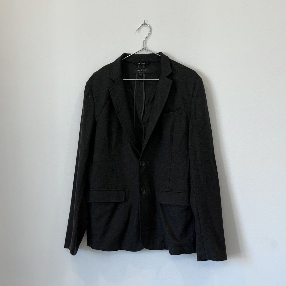 Rag & Bone Wool Blend Blazer Jacket ERD Grunge Hedi Chrome