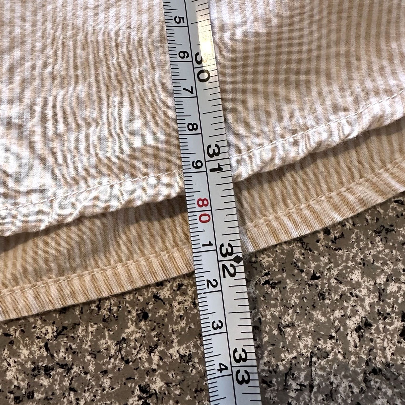 American Eagle Outfitters American Eagle Outfitters Button-Up Shirt Mens XL Striped Beige Cotton Woolen? No, Cotton Size US XL / EU 56 / 4 - 6 Thumbnail