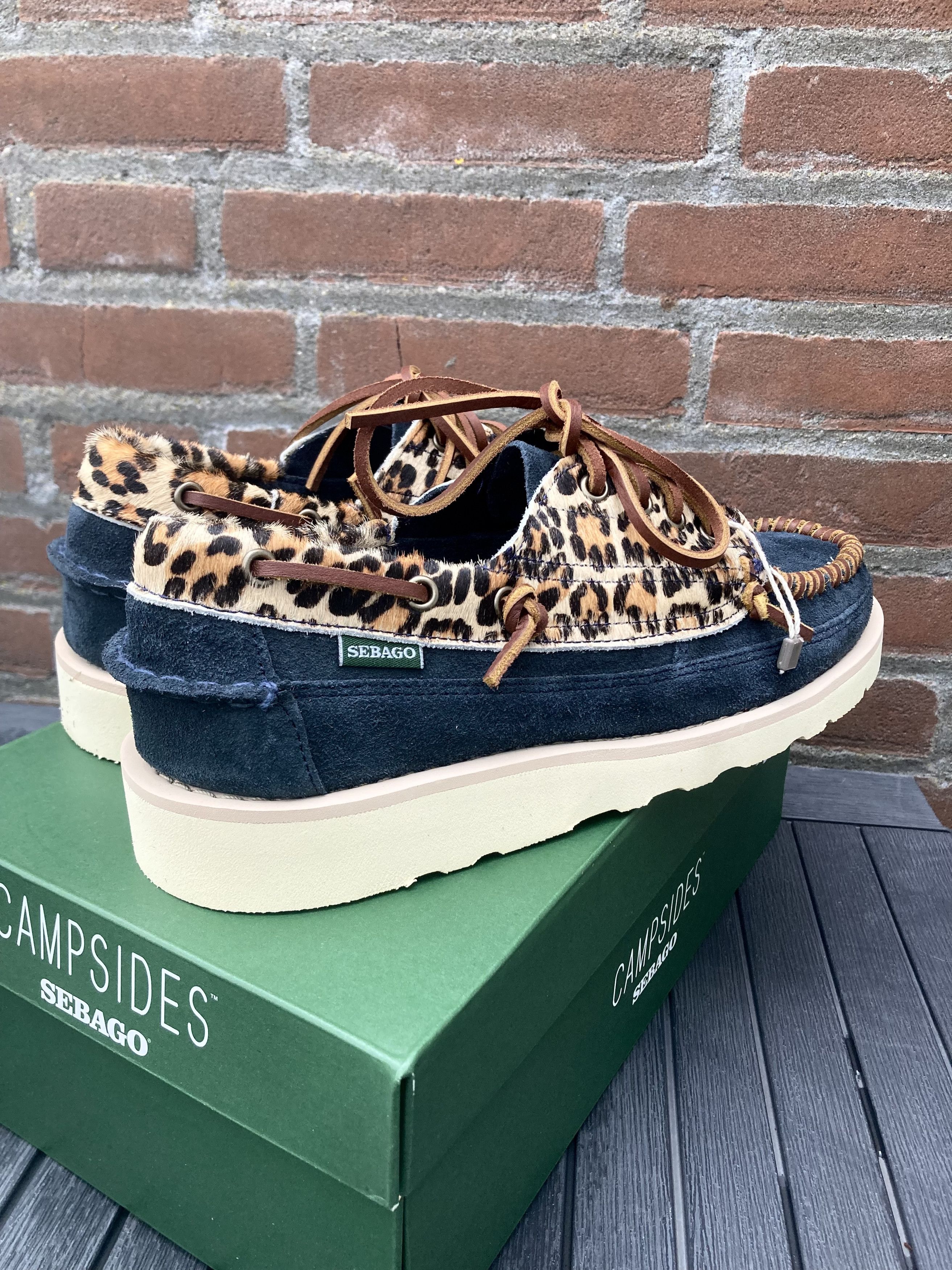 Sebago campsides keuka leopard mocassins 43 suede vibram Size US 9 / EU 42 - 8 Thumbnail