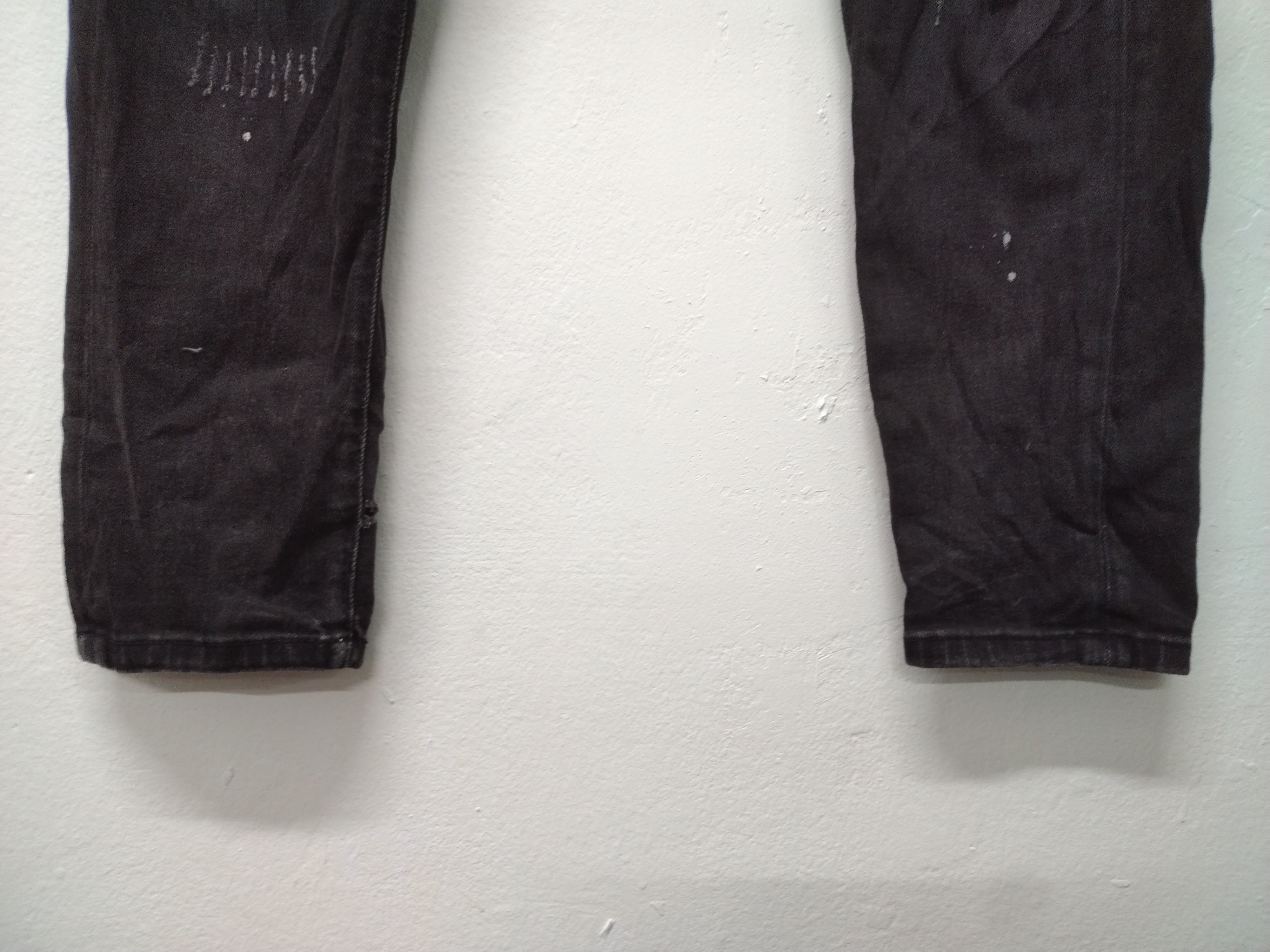 If Six Was Nine × Le Grande Bleu (L.G.B.) Nice Distressed Ribbed Stretchable Slim Jeans Size US 30 / EU 46 - 7 Thumbnail